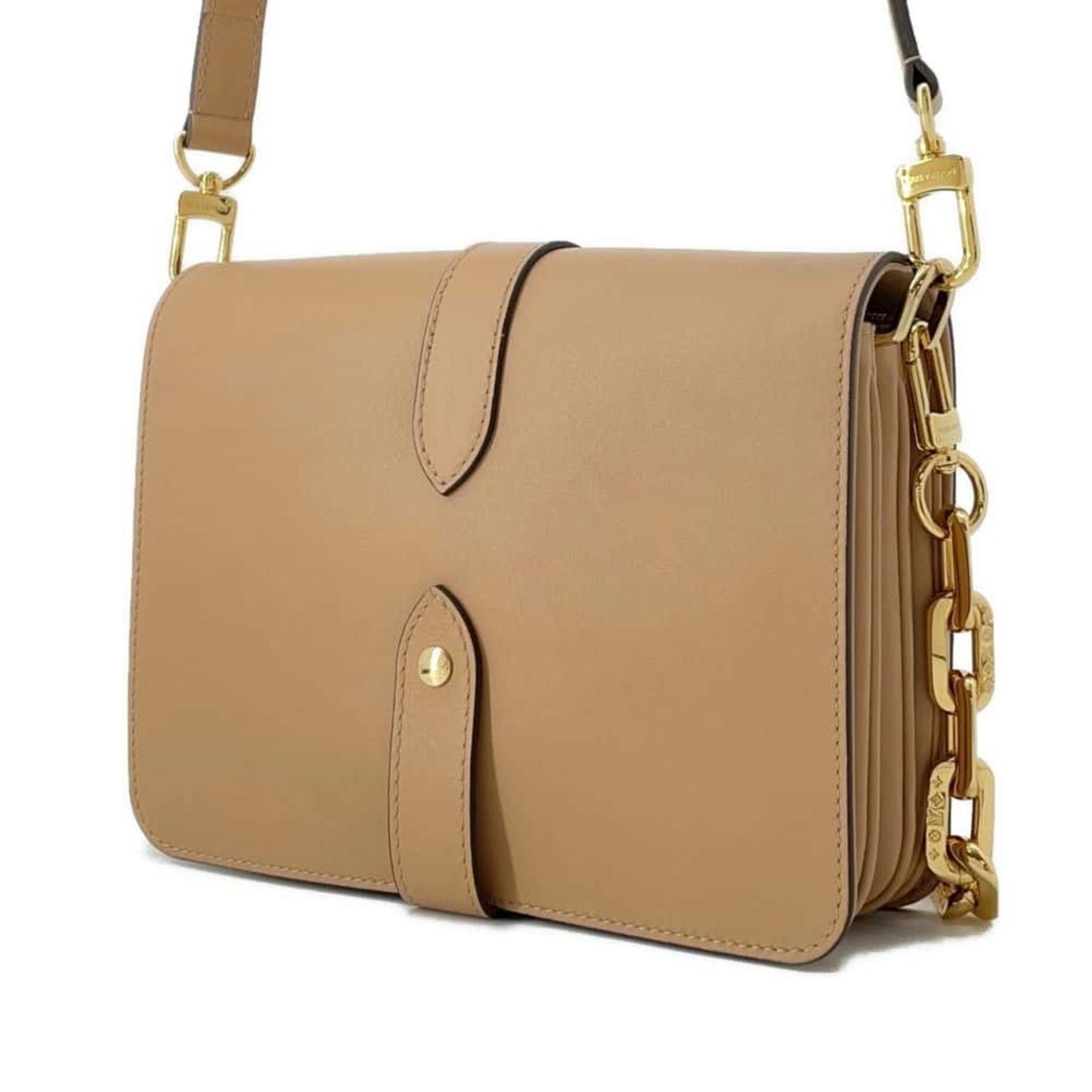 Louis Vuitton Camel Leather Shoulder Bag