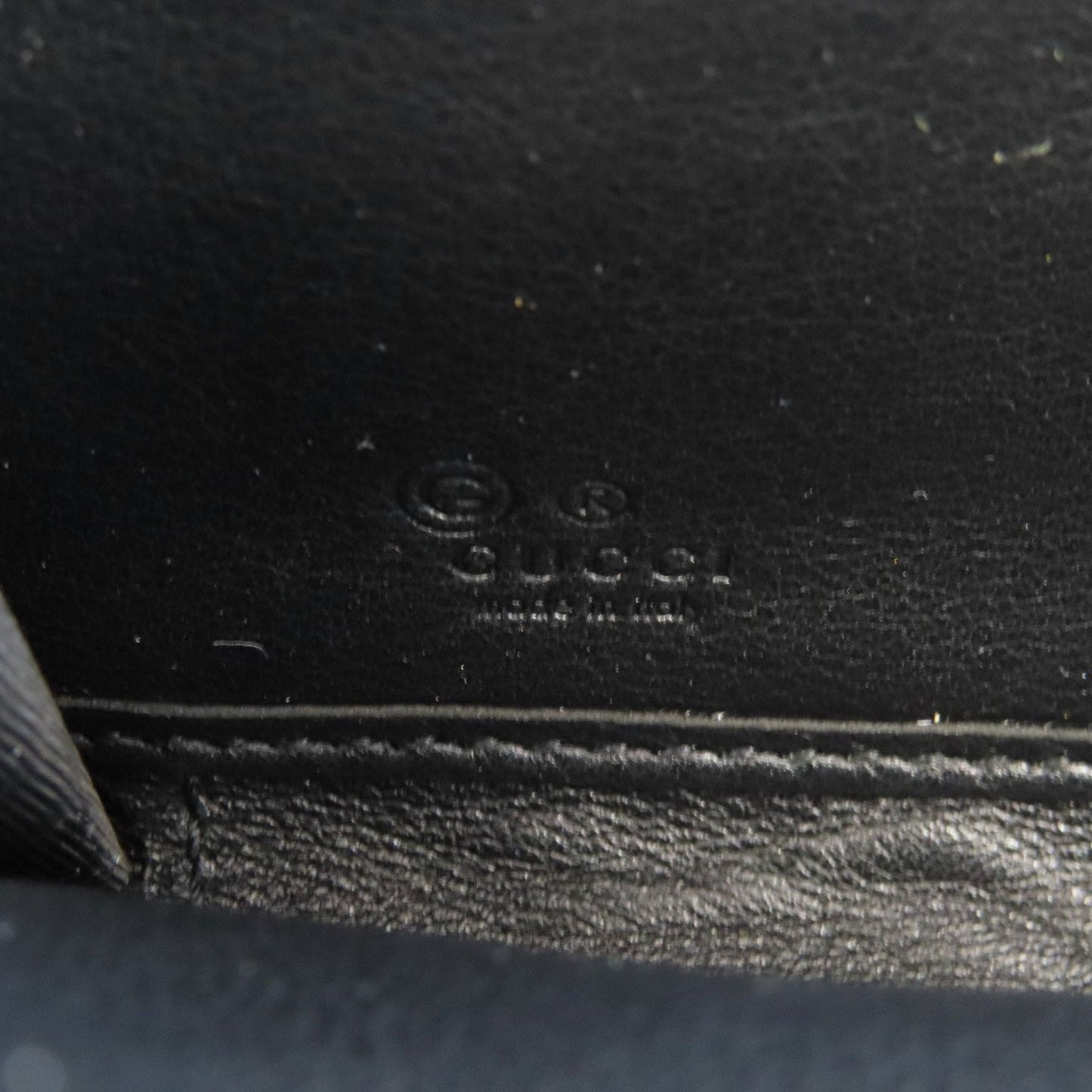 Gucci Black Leather Long Wallet (Bi-Fold)