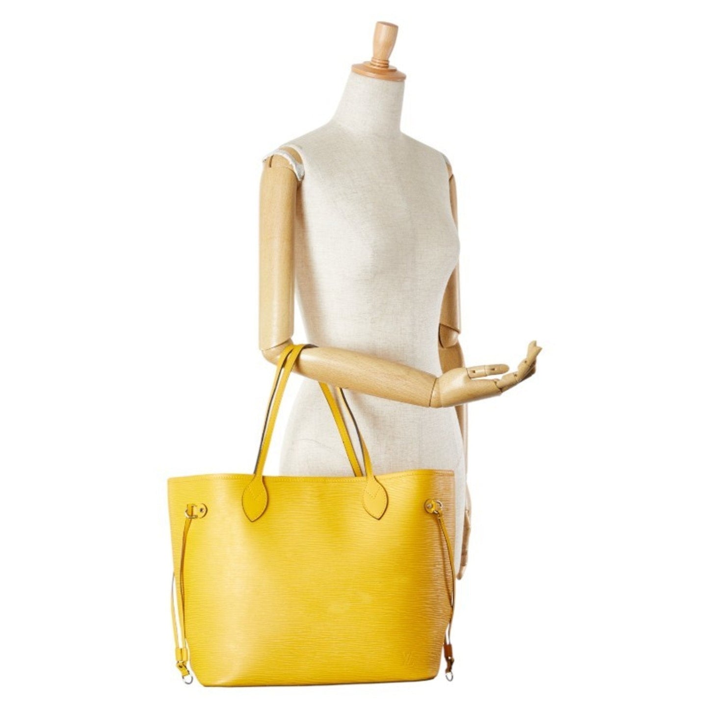 Louis Vuitton Mimosa Yellow Leather Shoulder Bag Tote Bag