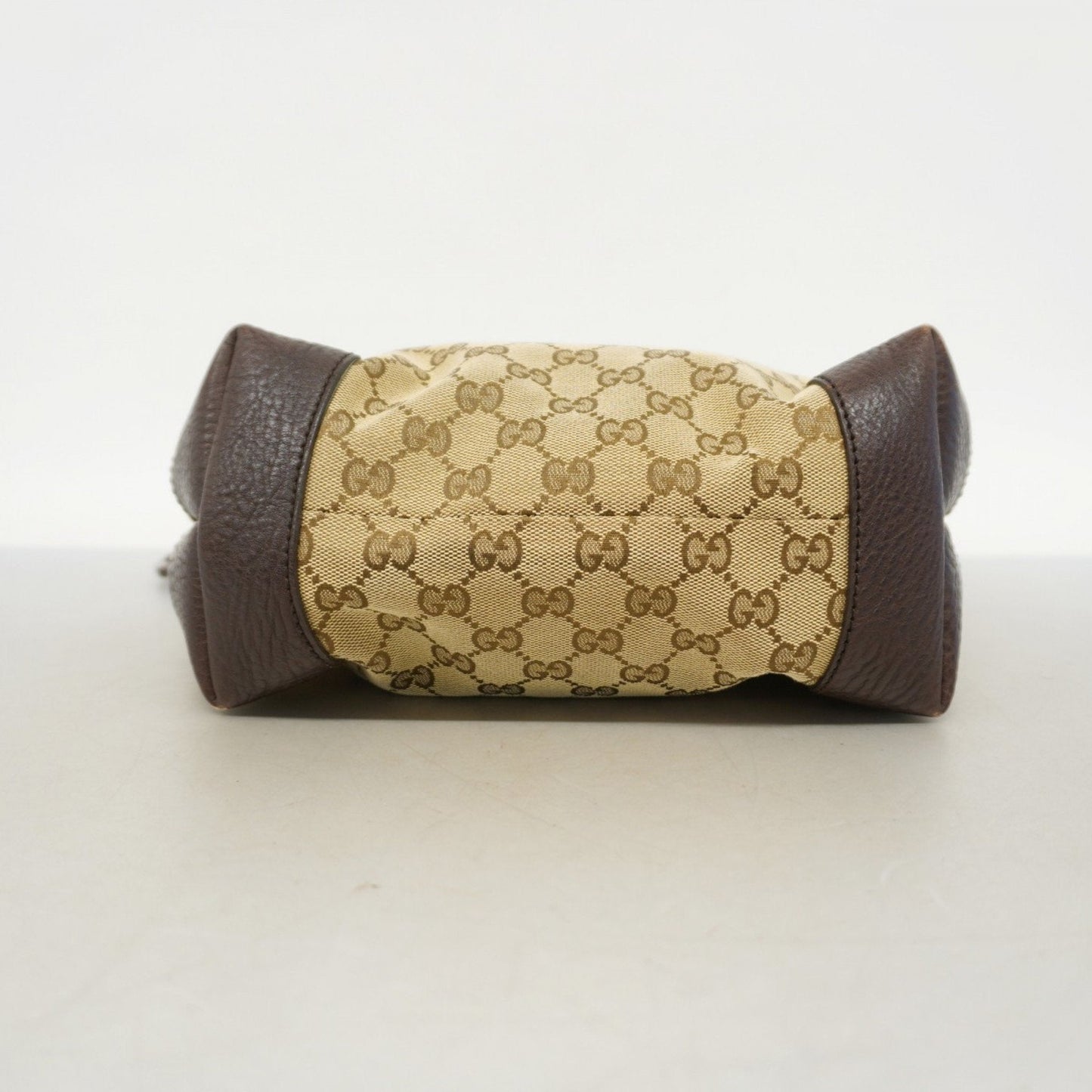 Gucci Beige Brown Canvas Tote Bag
