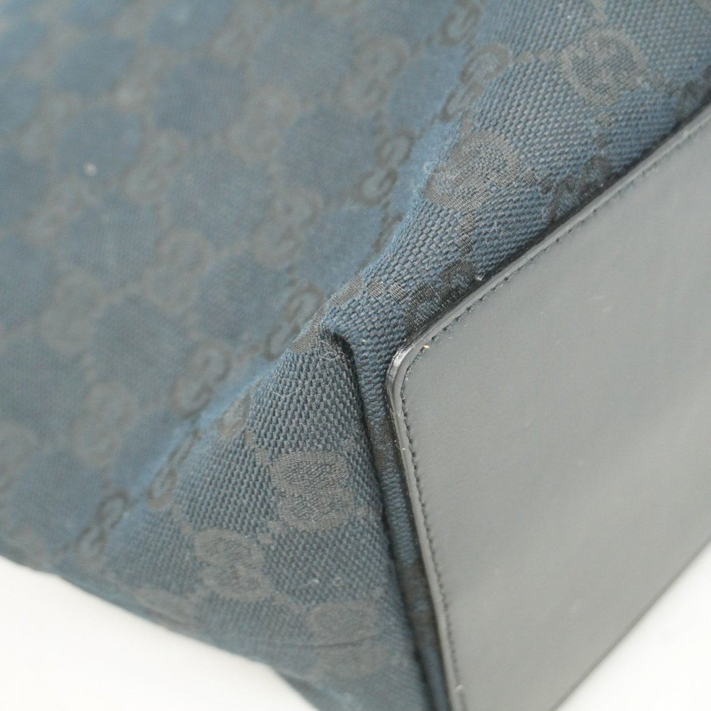 Gucci Black Canvas Tote Bag