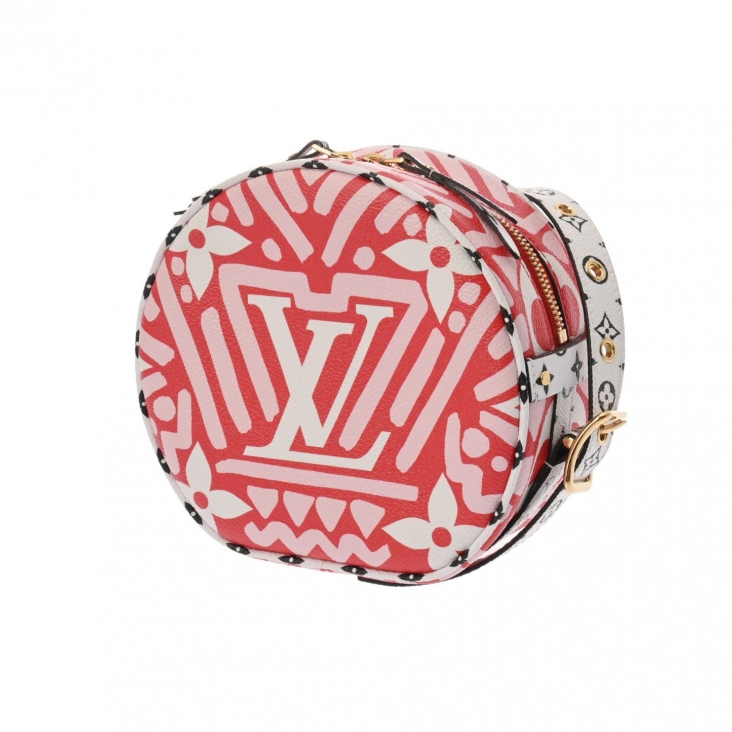 Louis Vuitton Pink Red Color White Leather Shoulder Bag