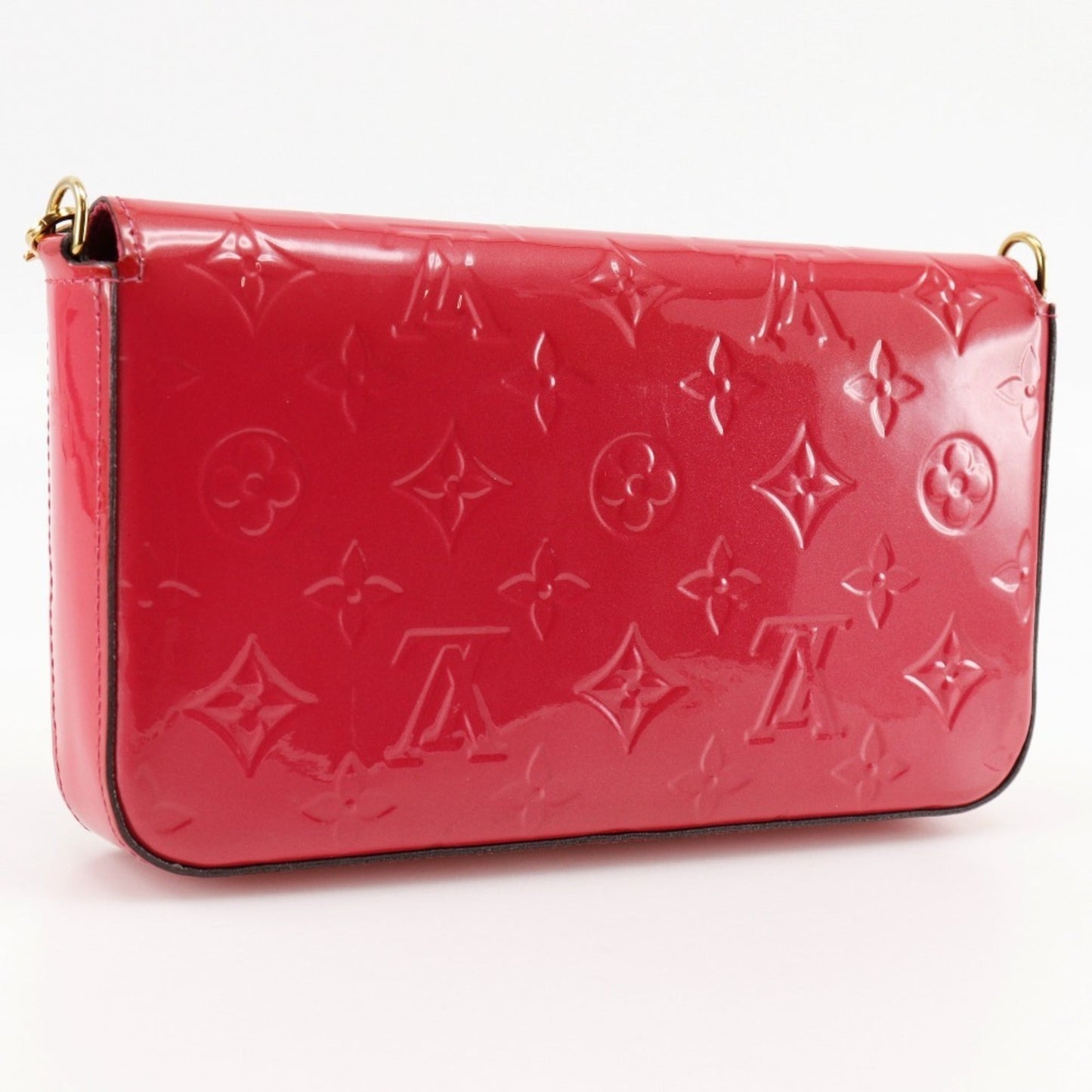 Louis Vuitton Monogram Vernis Hot Pink Monogram Vernis Chain/Shoulder Wallet