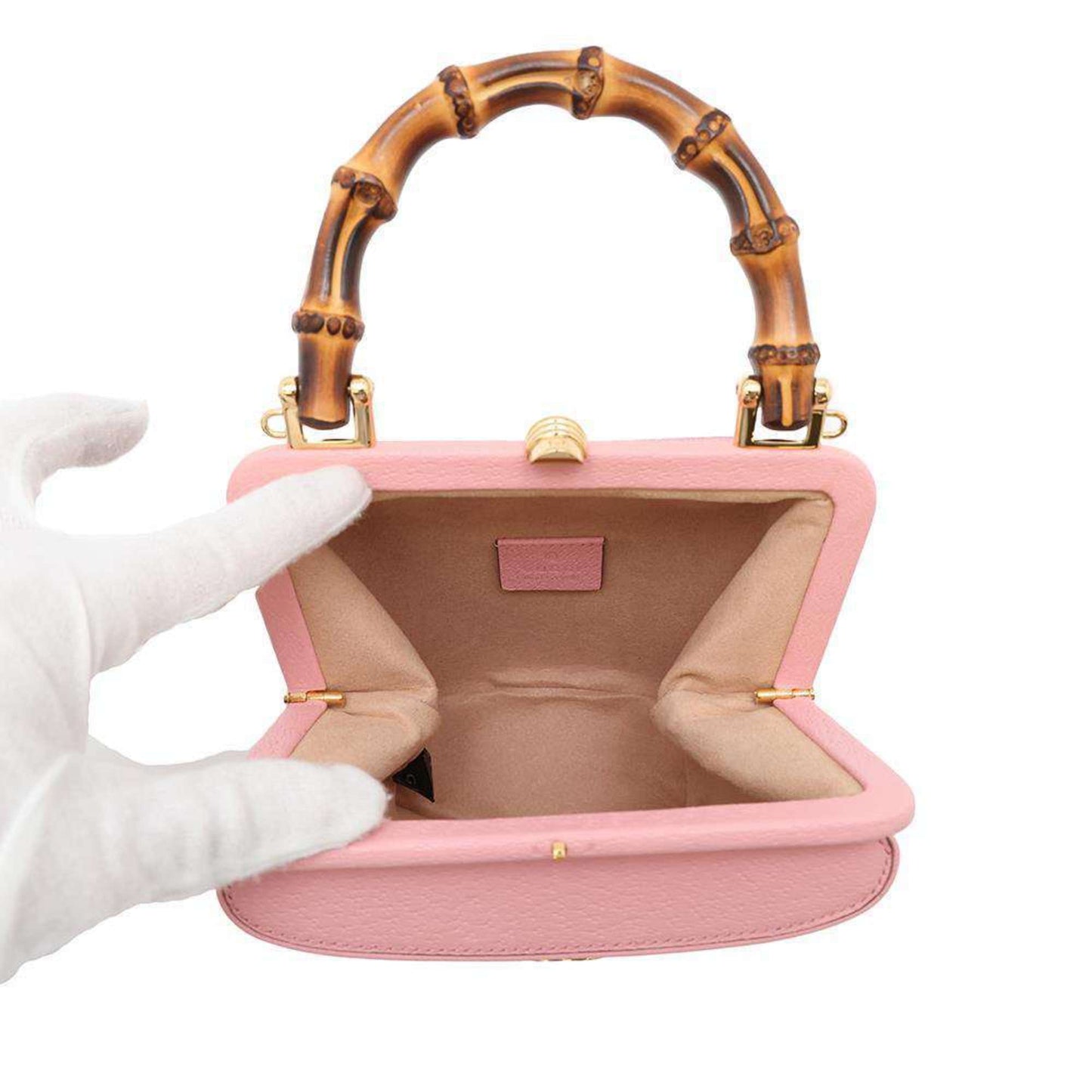 Gucci Pink Leather Handbag Shoulder Bag