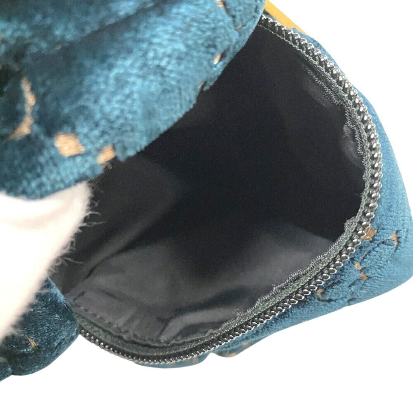 Gucci Black Green Leather Nylon Backpack