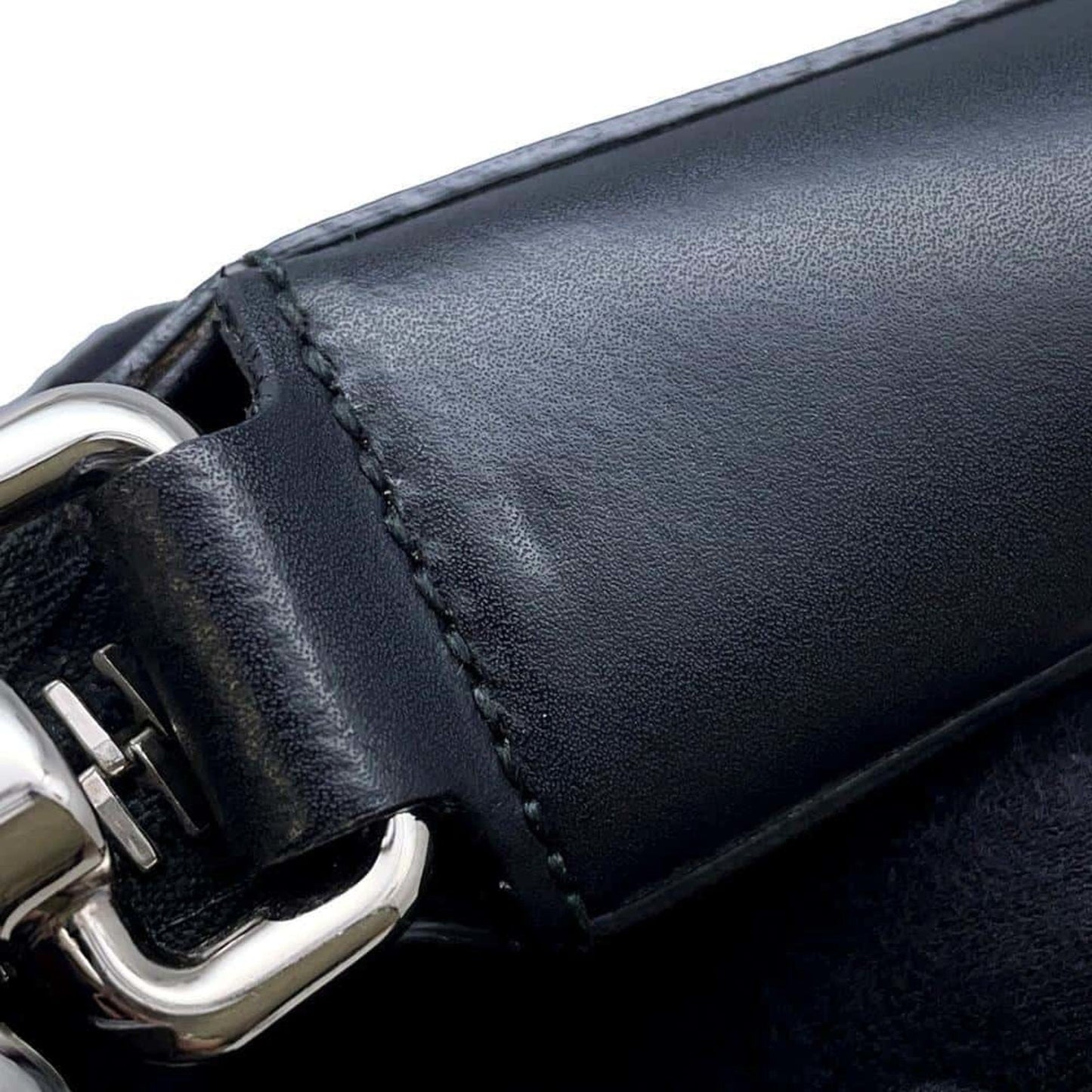 Gucci Black Gg Supreme Leather Messenger Bag Shoulder Bag