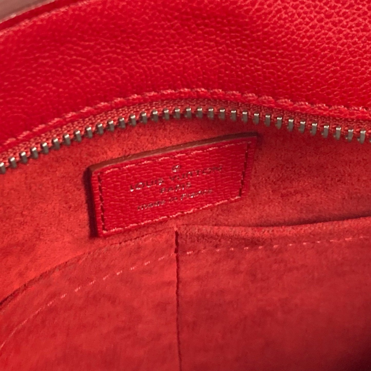Louis Vuitton Red Leather Shoulder Bag