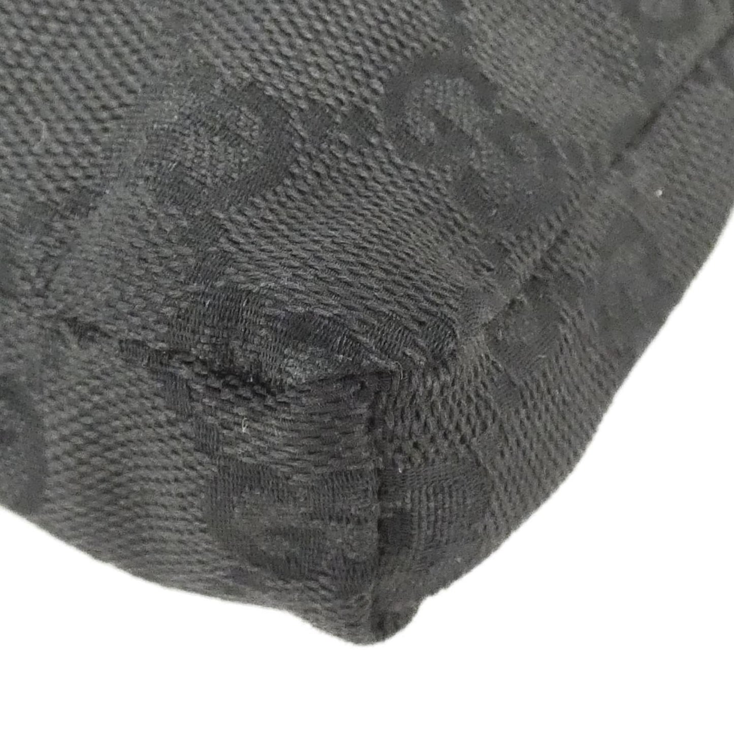 Gucci Black Gg Canvas Fanny Pack