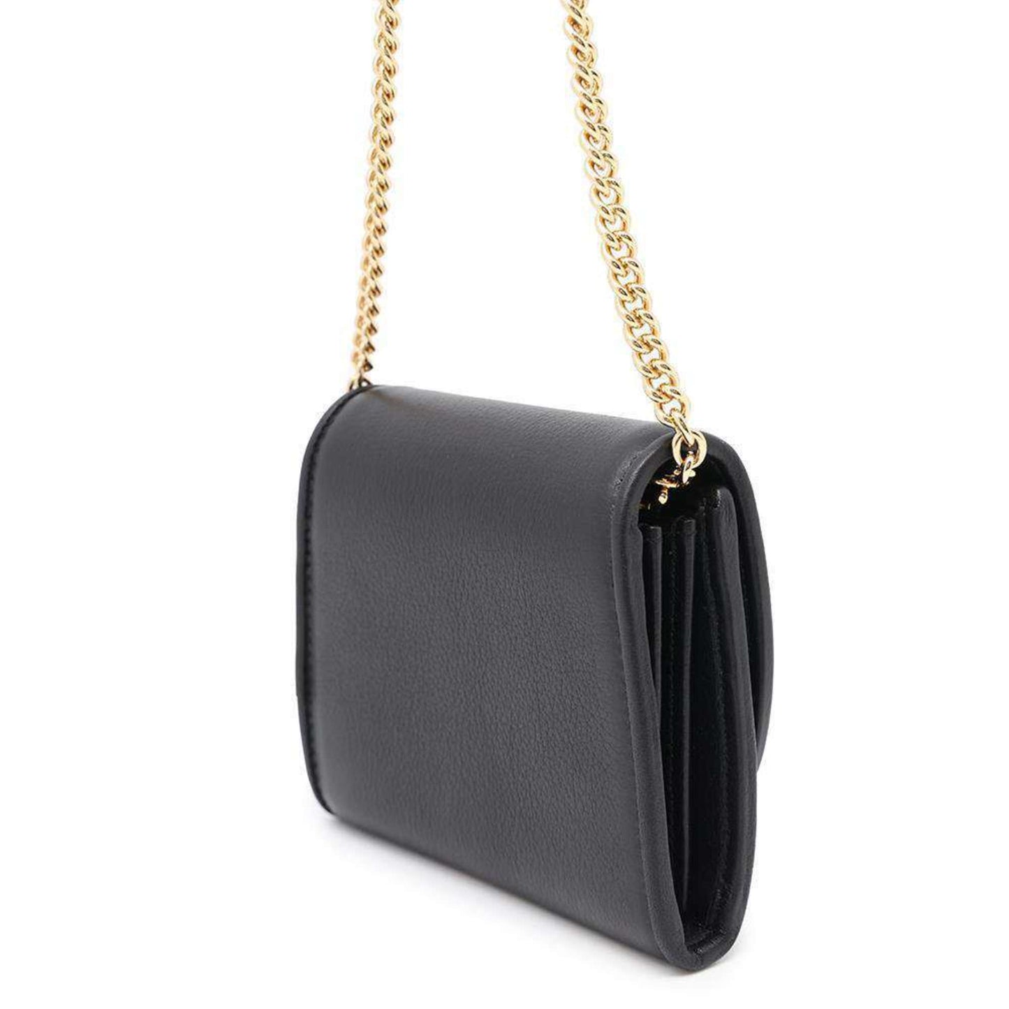 Gucci Black Leather Chain/Shoulder Wallet