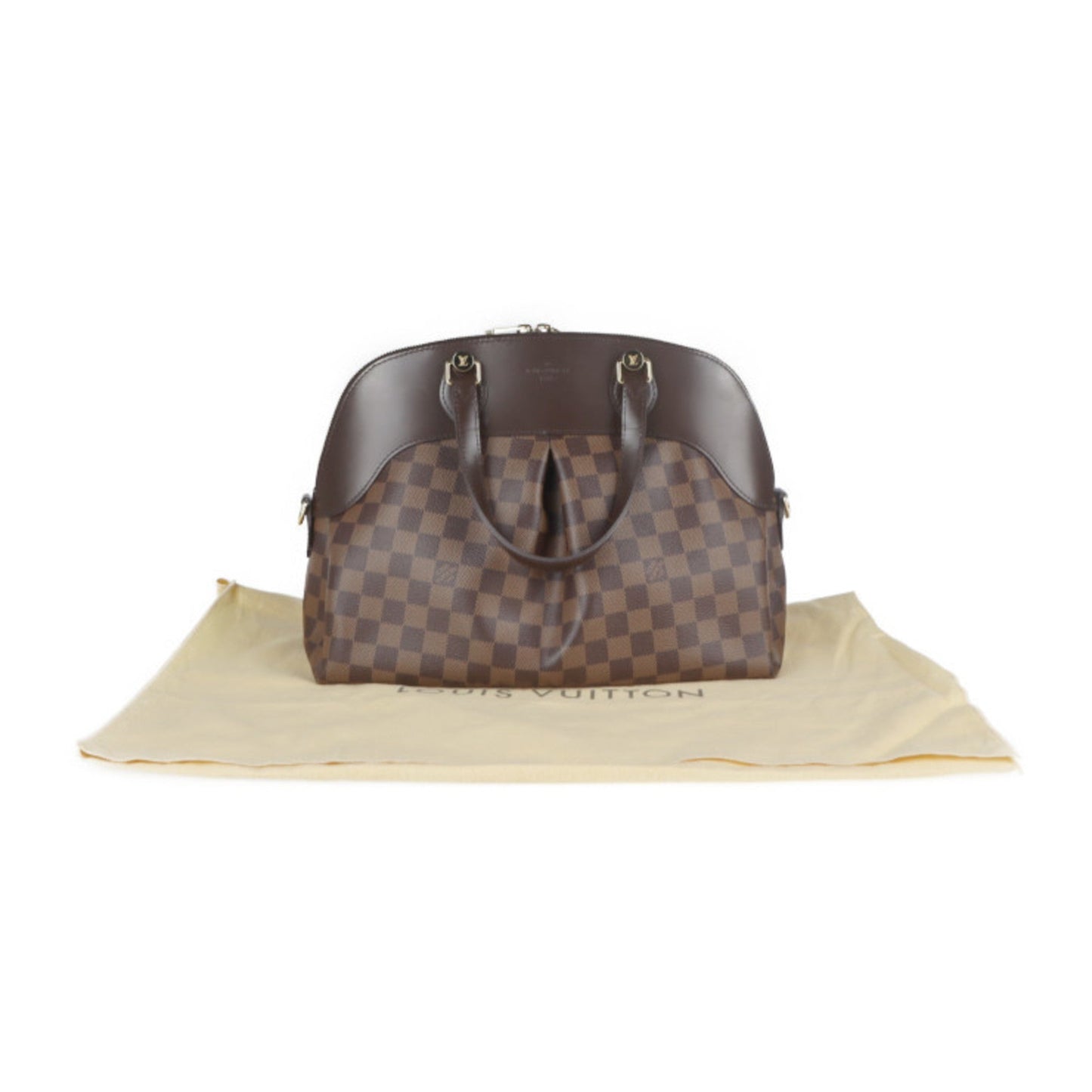 Louis Vuitton Brown Damier Canvas Handbag Shopping Bag Shoulder Bag Tote Bag
