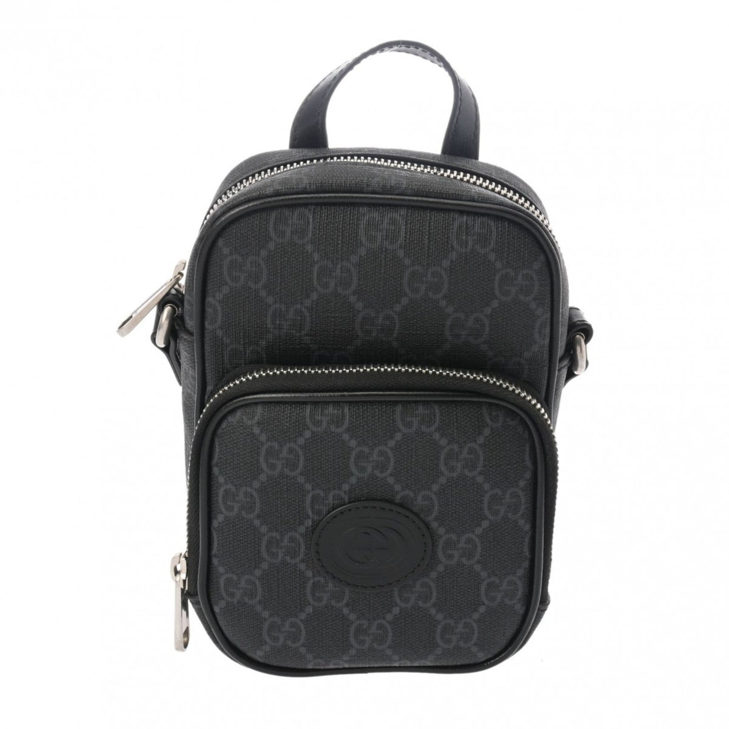 Gucci Black Pvc Leather Shoulder Bag ()