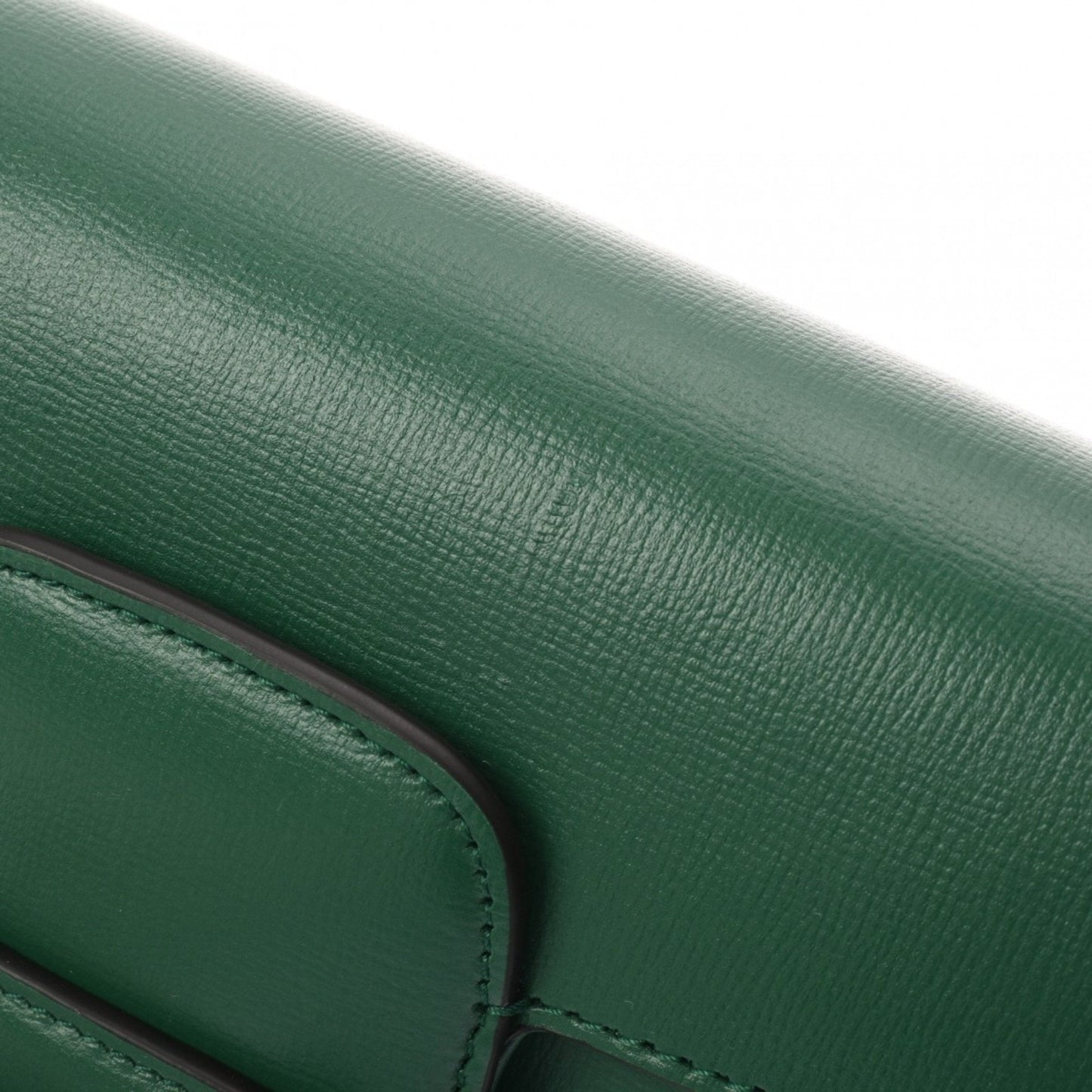 Gucci Horsebit Green Leather Shoulder Bag