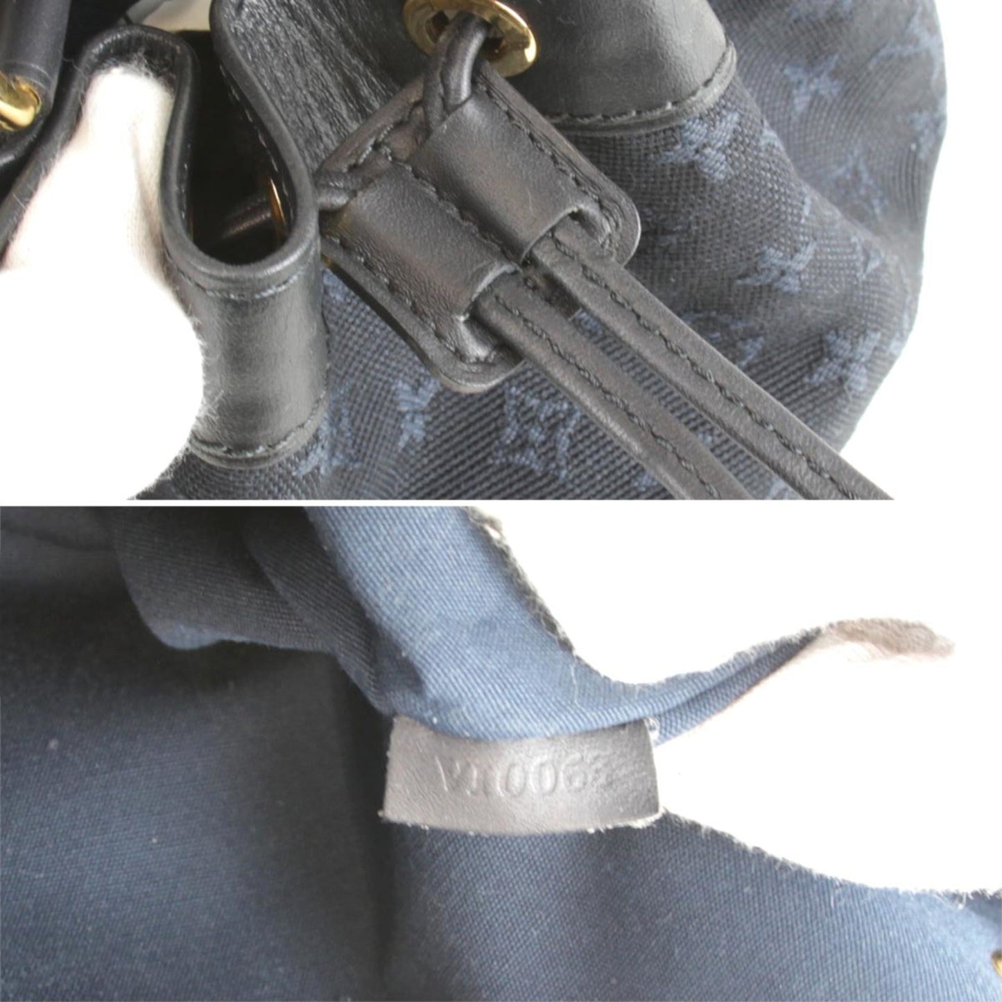 Louis Vuitton Navy Monogram Canvas Shoulder Bag