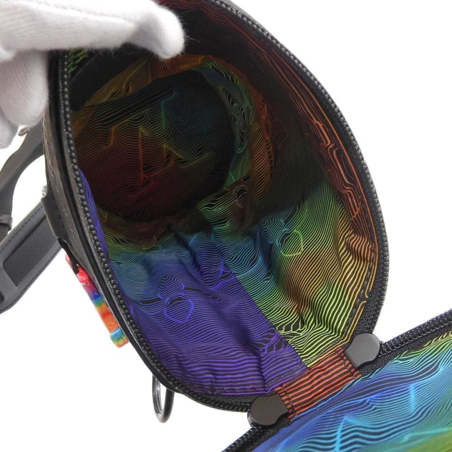 Louis Vuitton Black Multi-Color Nylon Shoulder Bag