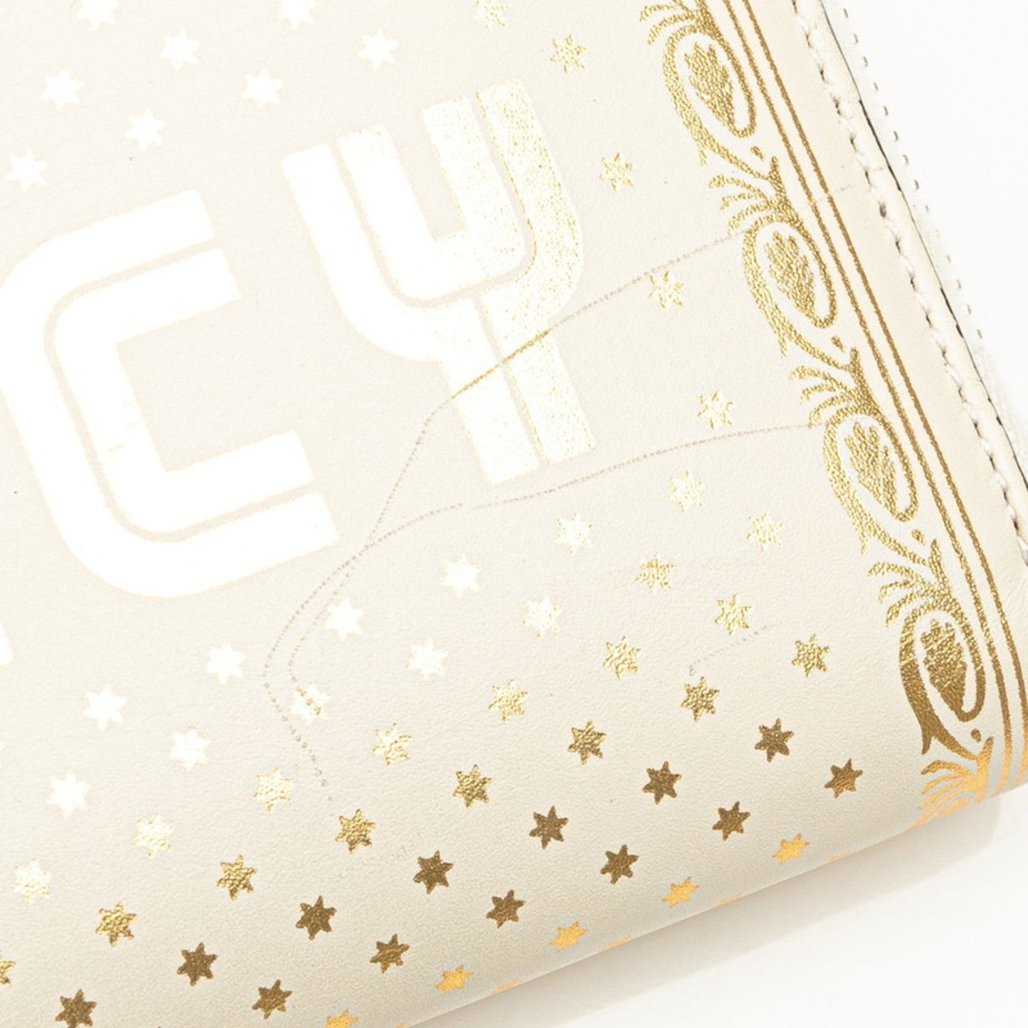 Gucci Ivory White Leather Long Wallet (Bi-Fold)