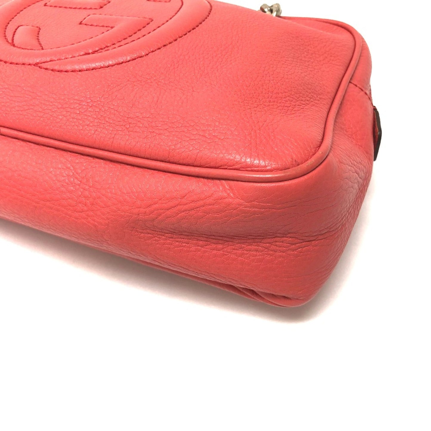 Gucci Pink Leather Shoulder Bag