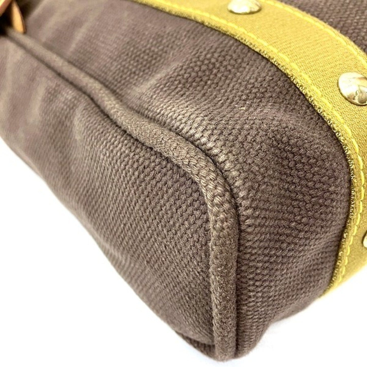 Louis Vuitton Brown Cotton Canvas Shoulder Bag Tote Bag