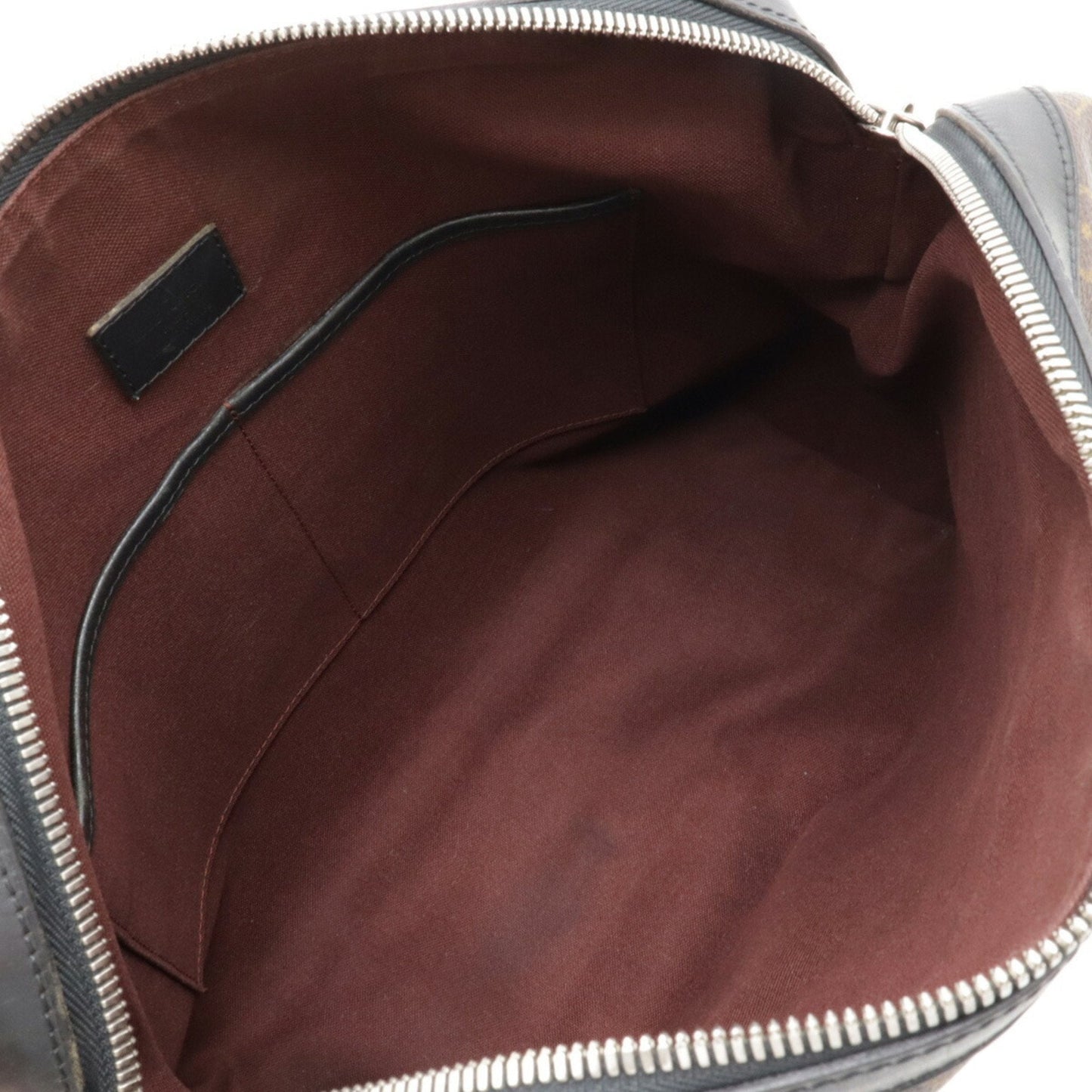 Louis Vuitton Black Brown Monogram Leather Shoulder Bag