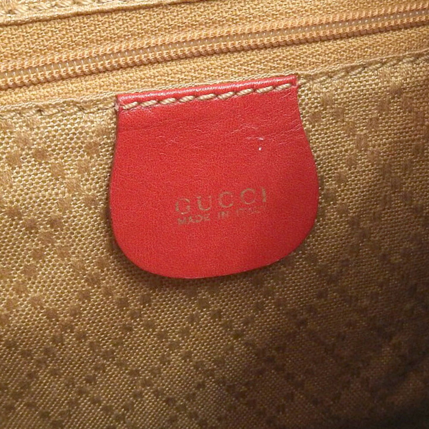 Gucci Red Color Leather Backpack