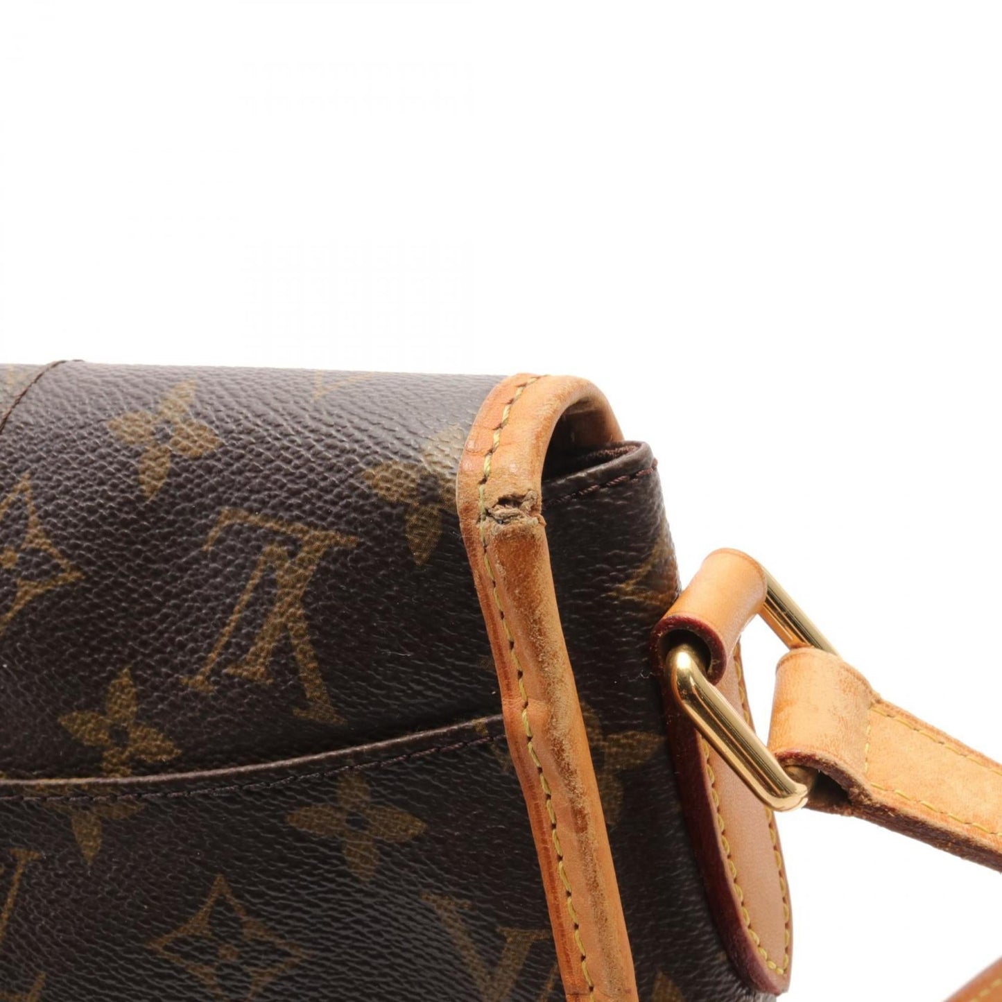 Louis Vuitton Monogram Brown Pvc Leather Shoulder Bag