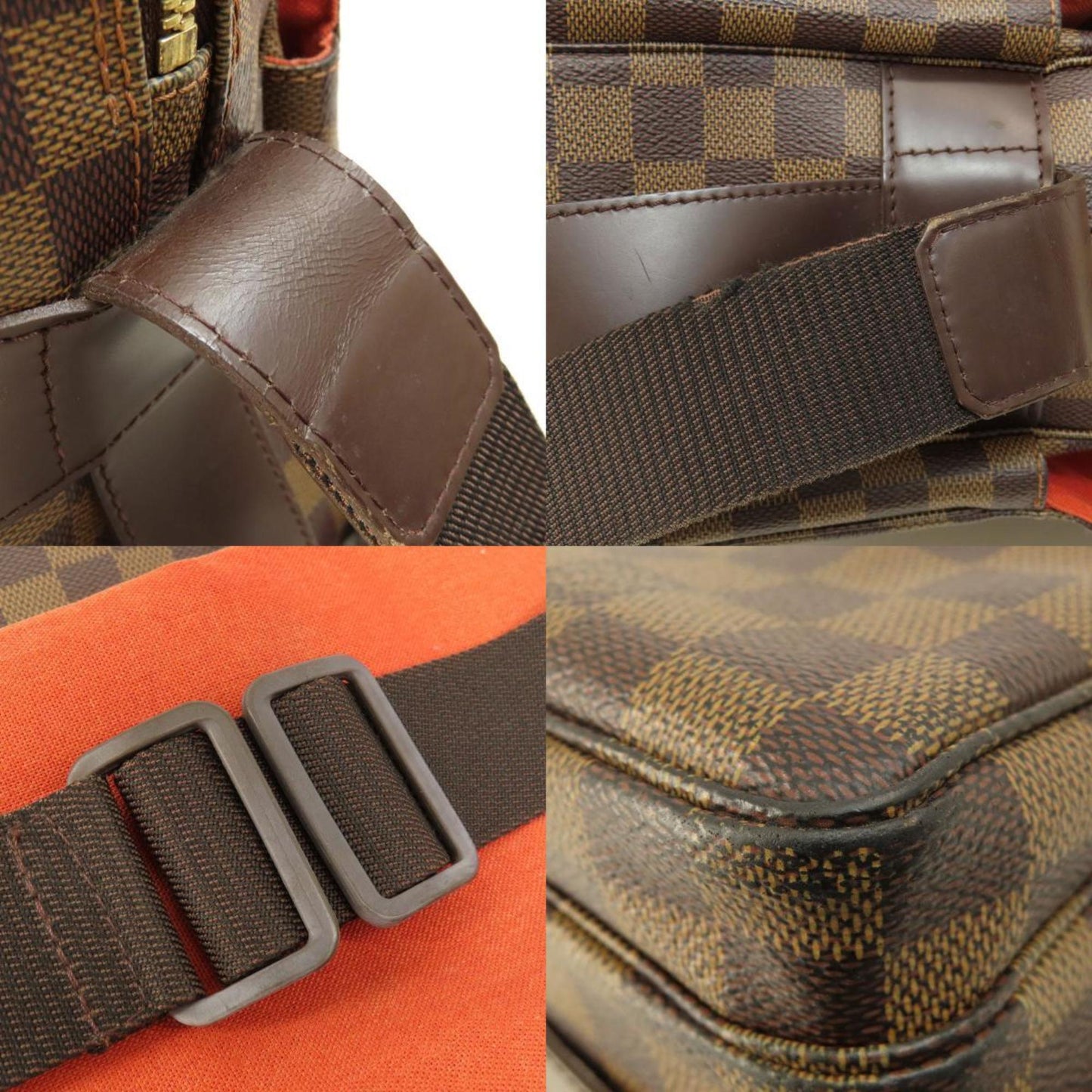 Louis Vuitton Damier Brown Damier Canvas Ebene Damier Canvas Shoulder Bag