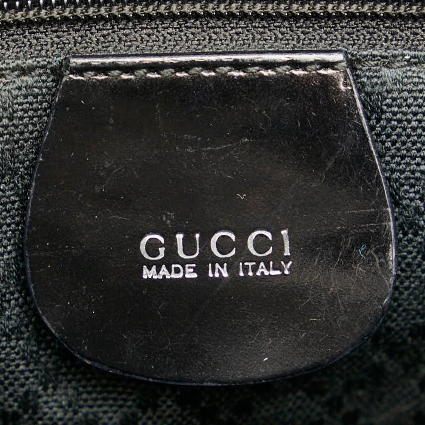 Gucci Black Canvas Handbag Tote Bag