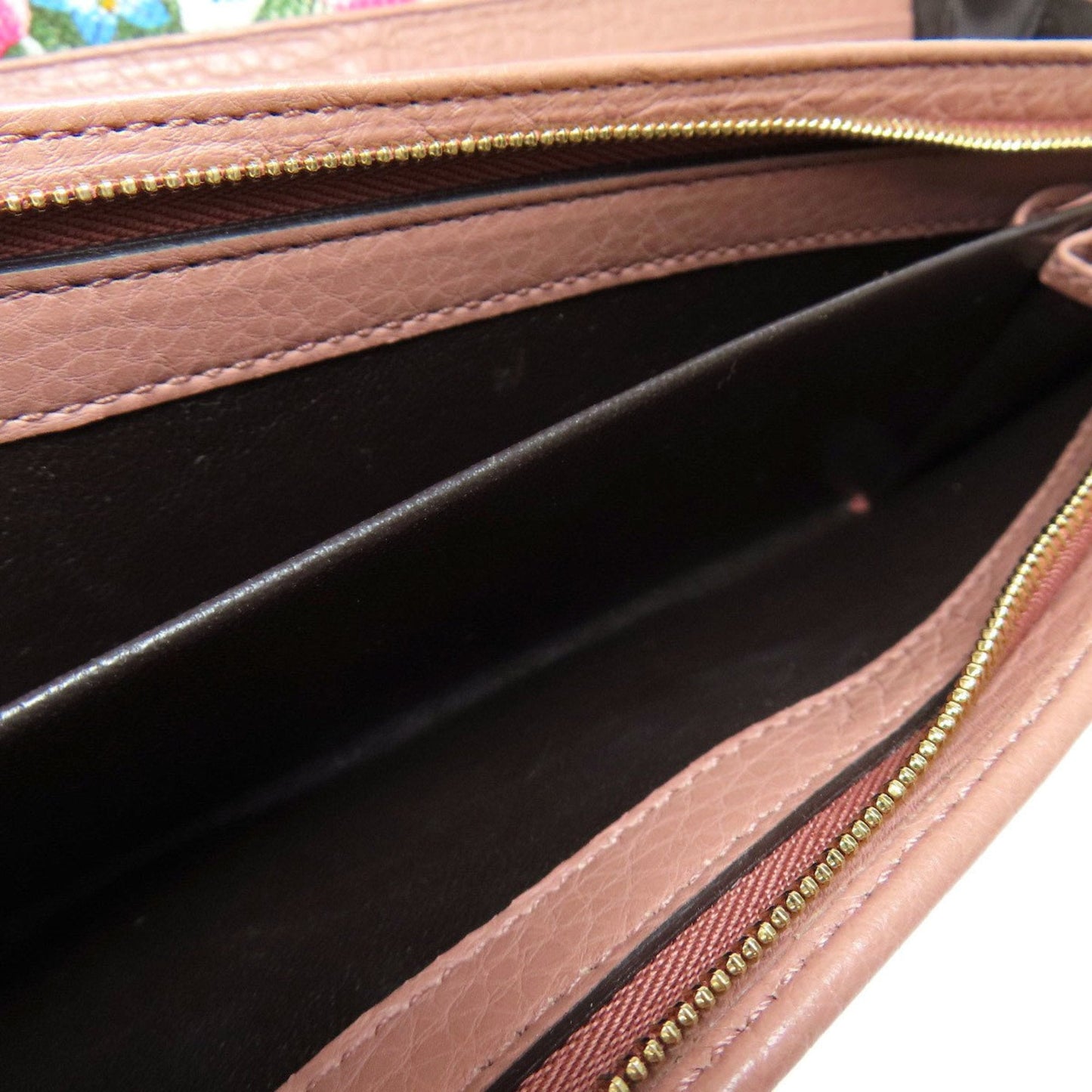 Gucci Beige Brown Pink Leather Coin Purse/Coin Case