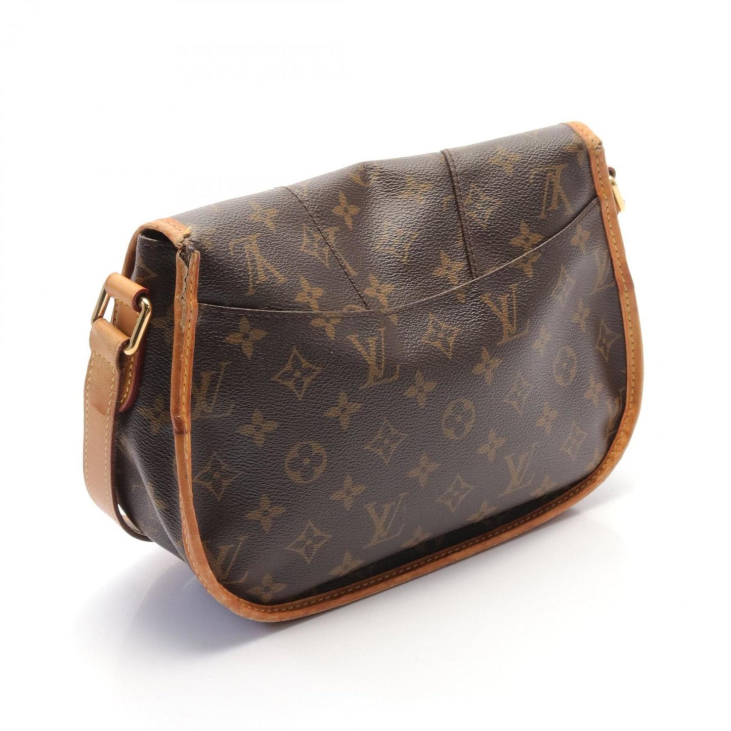 Louis Vuitton Monogram Brown Pvc Leather Shoulder Bag