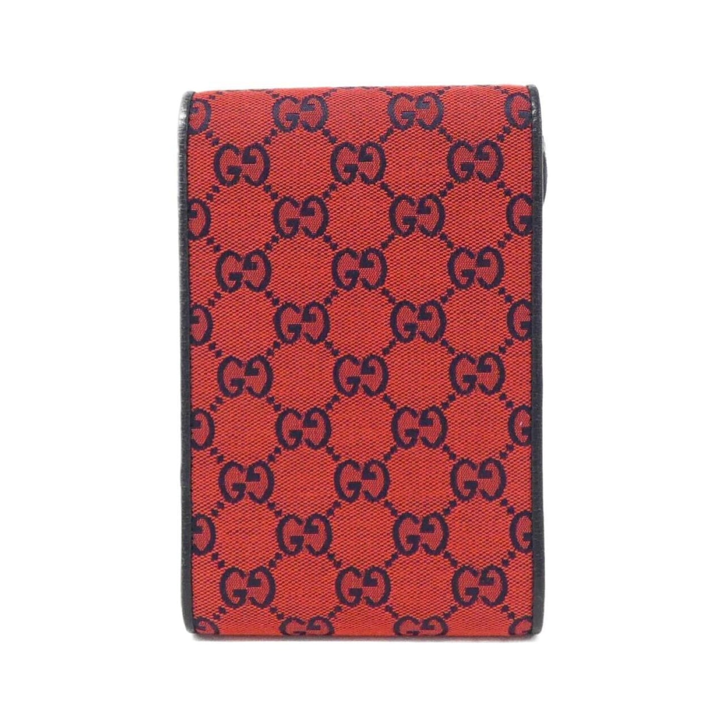 Gucci Navy Red Color Gg Canvas Leather Shoulder Bag
