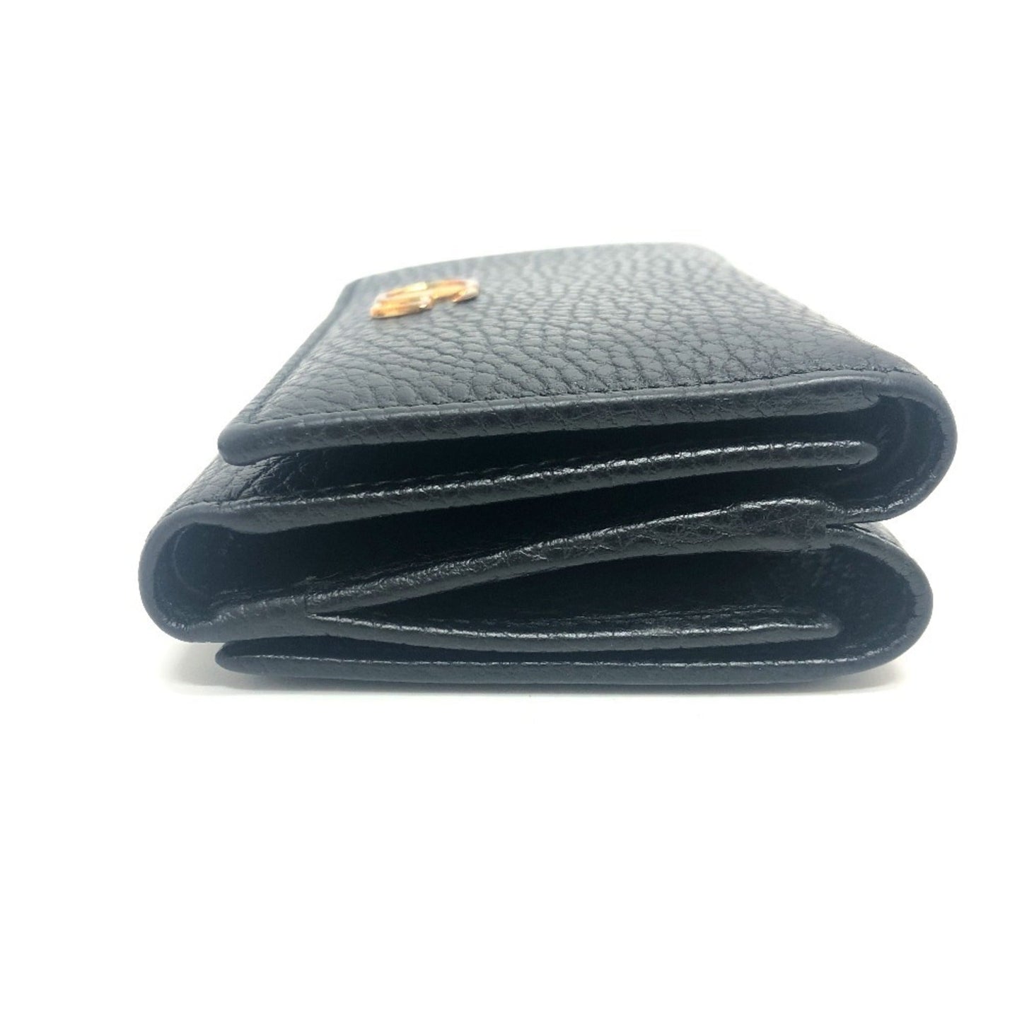 Gucci Black Leather Wallet (Tri-Fold)