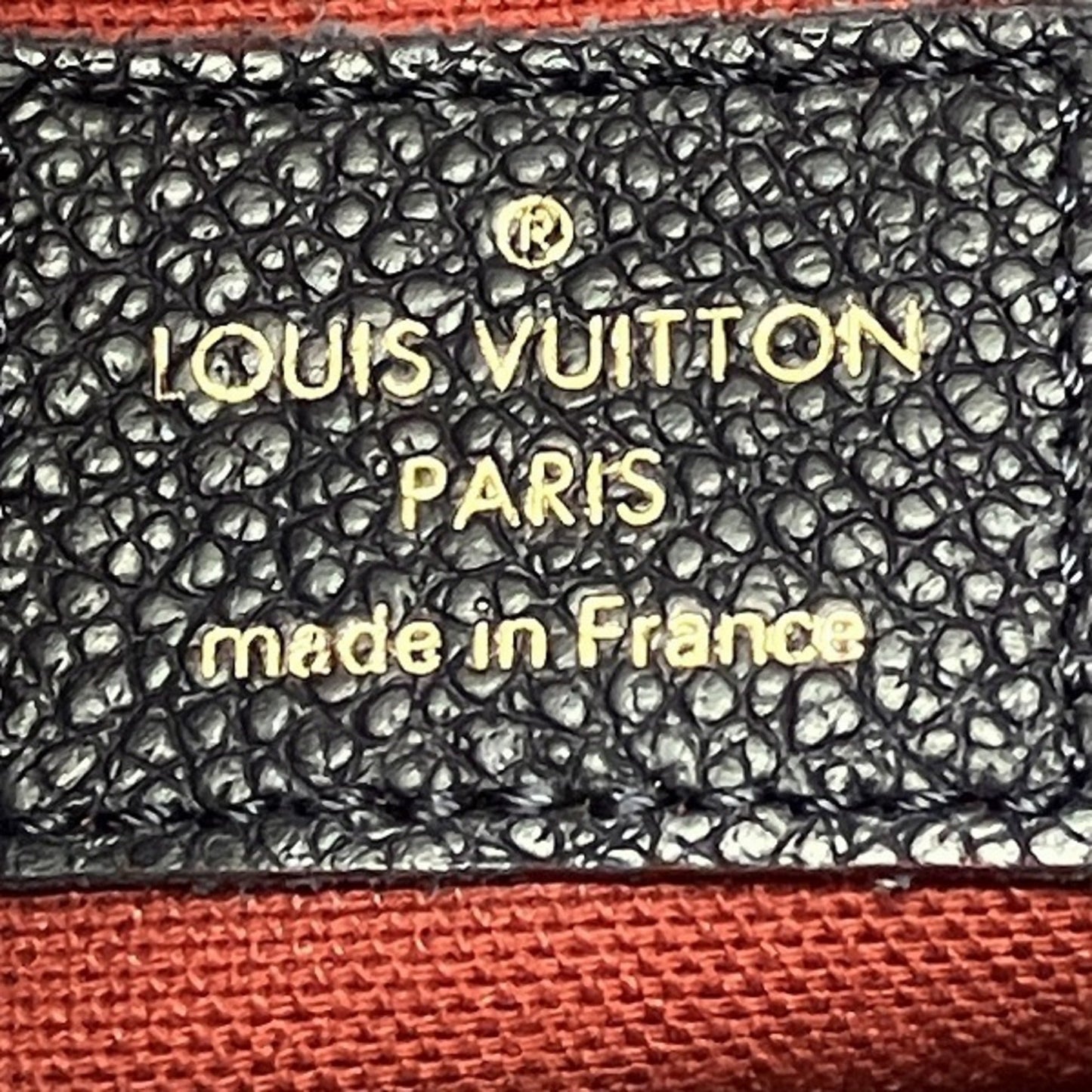 Louis Vuitton Monogram Empreinte Marine Rouge Navy Leather Shoulder Bag