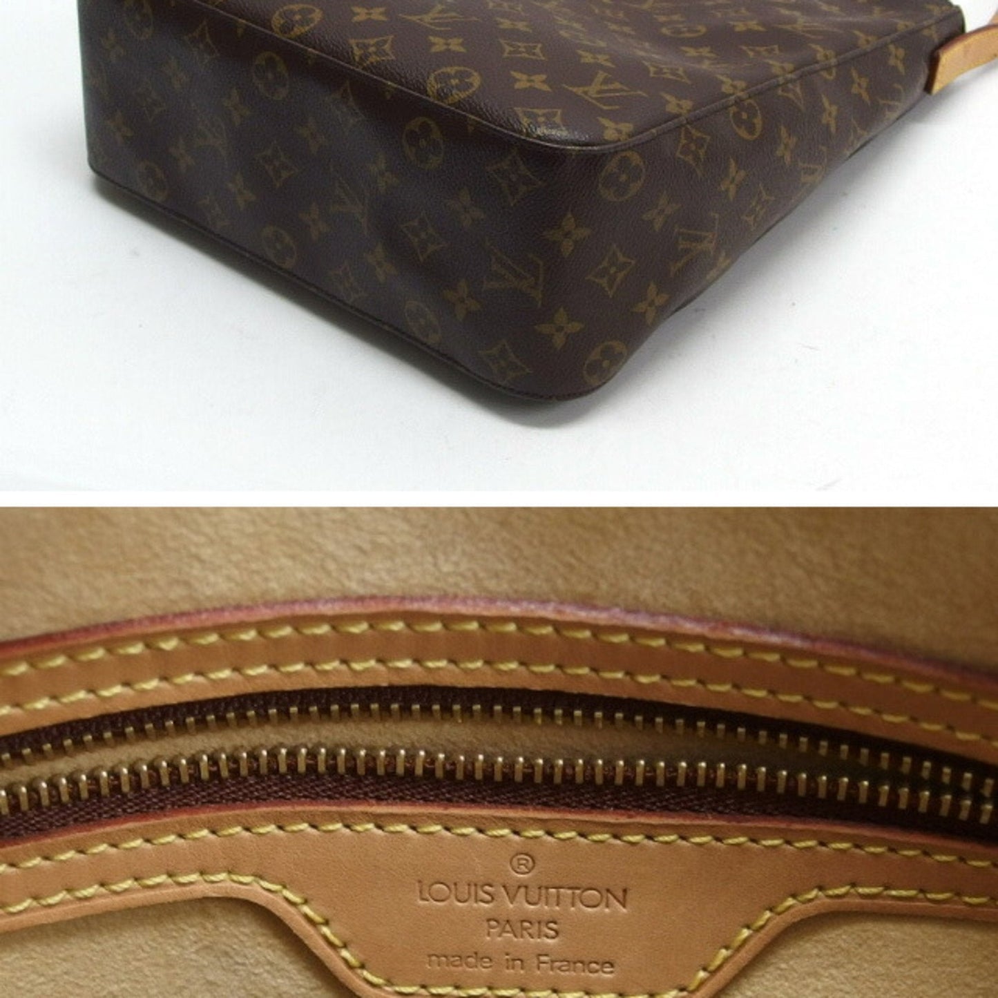 Louis Vuitton Brown Monogram Canvas Shoulder Bag