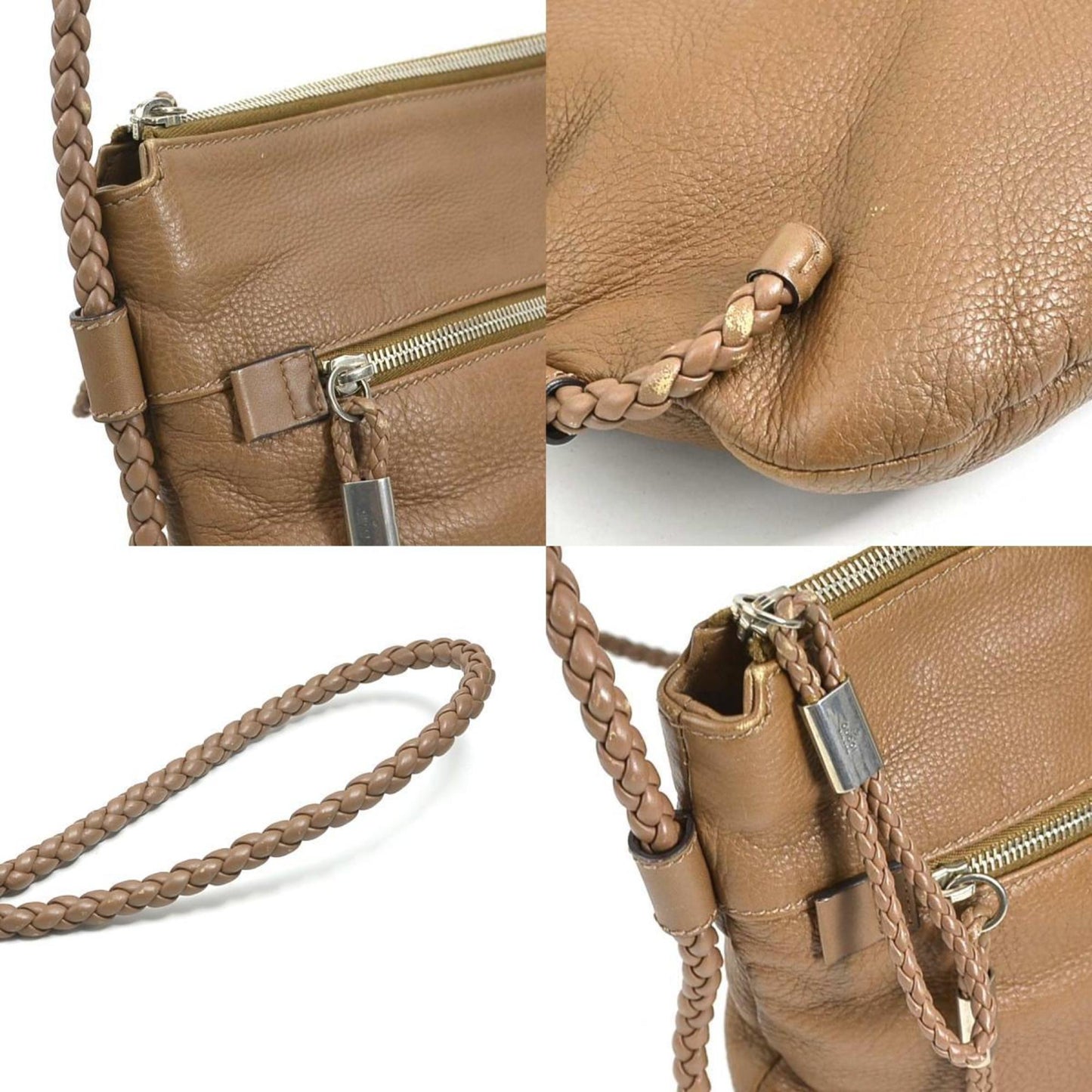Gucci Brown Leather Shoulder Bag