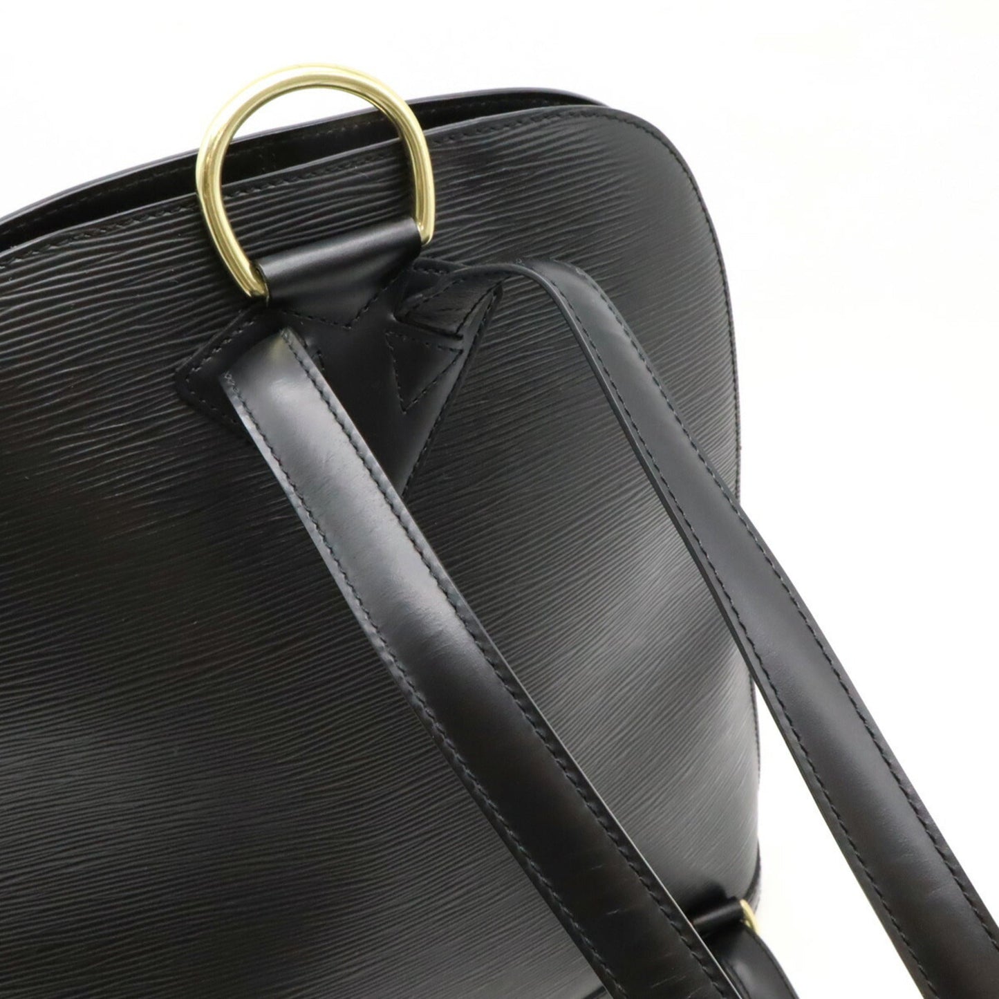 Louis Vuitton Black Noir Epi Leather Backpack Shoulder Bag