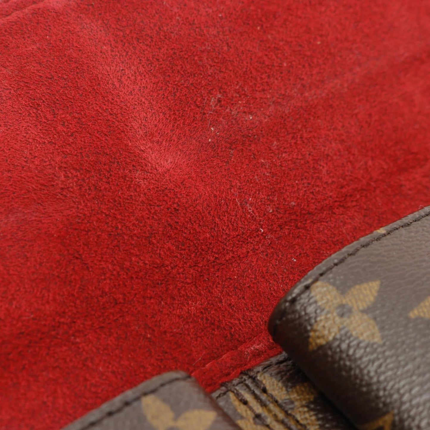 Louis Vuitton Brown Coated Canvas Leather Shoulder Bag
