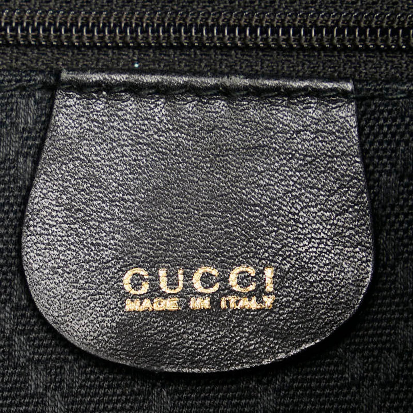 Gucci Black Leather Backpack