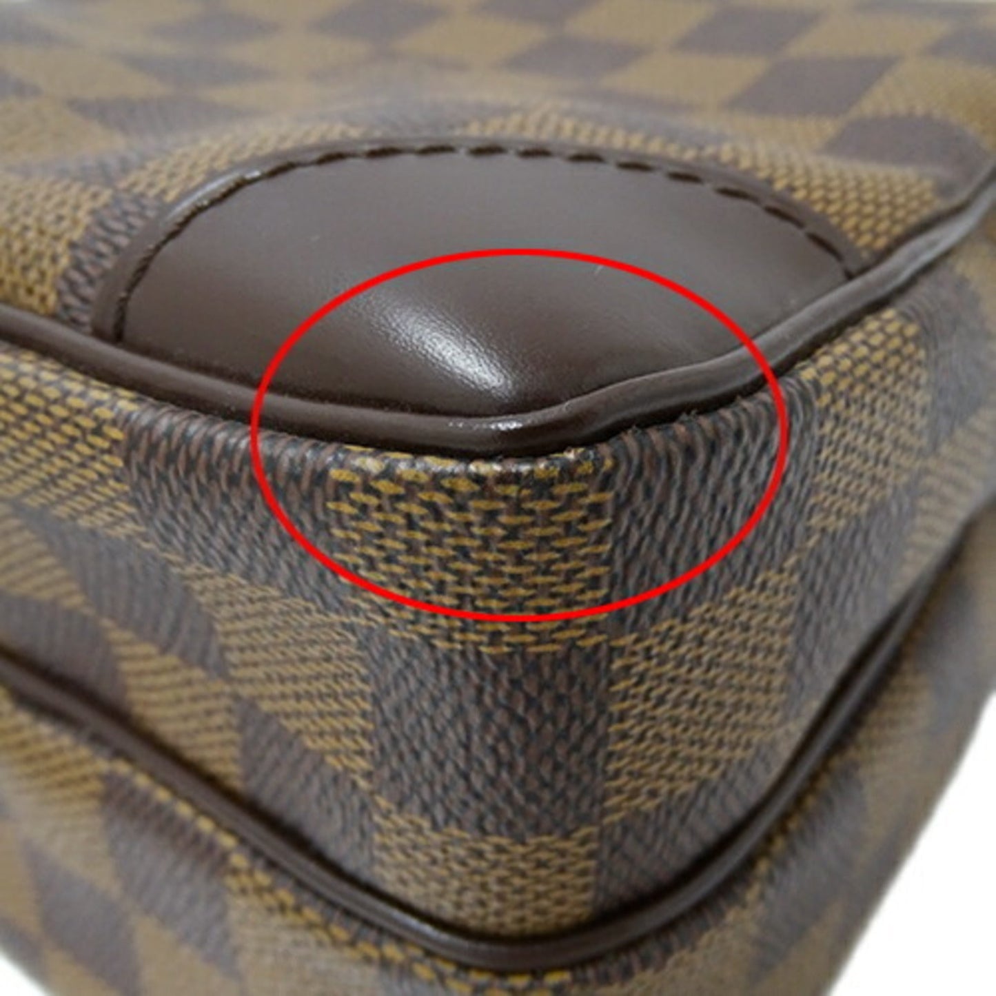 Louis Vuitton Damier Canvas Ebene Damier Canvas Shoulder Bag