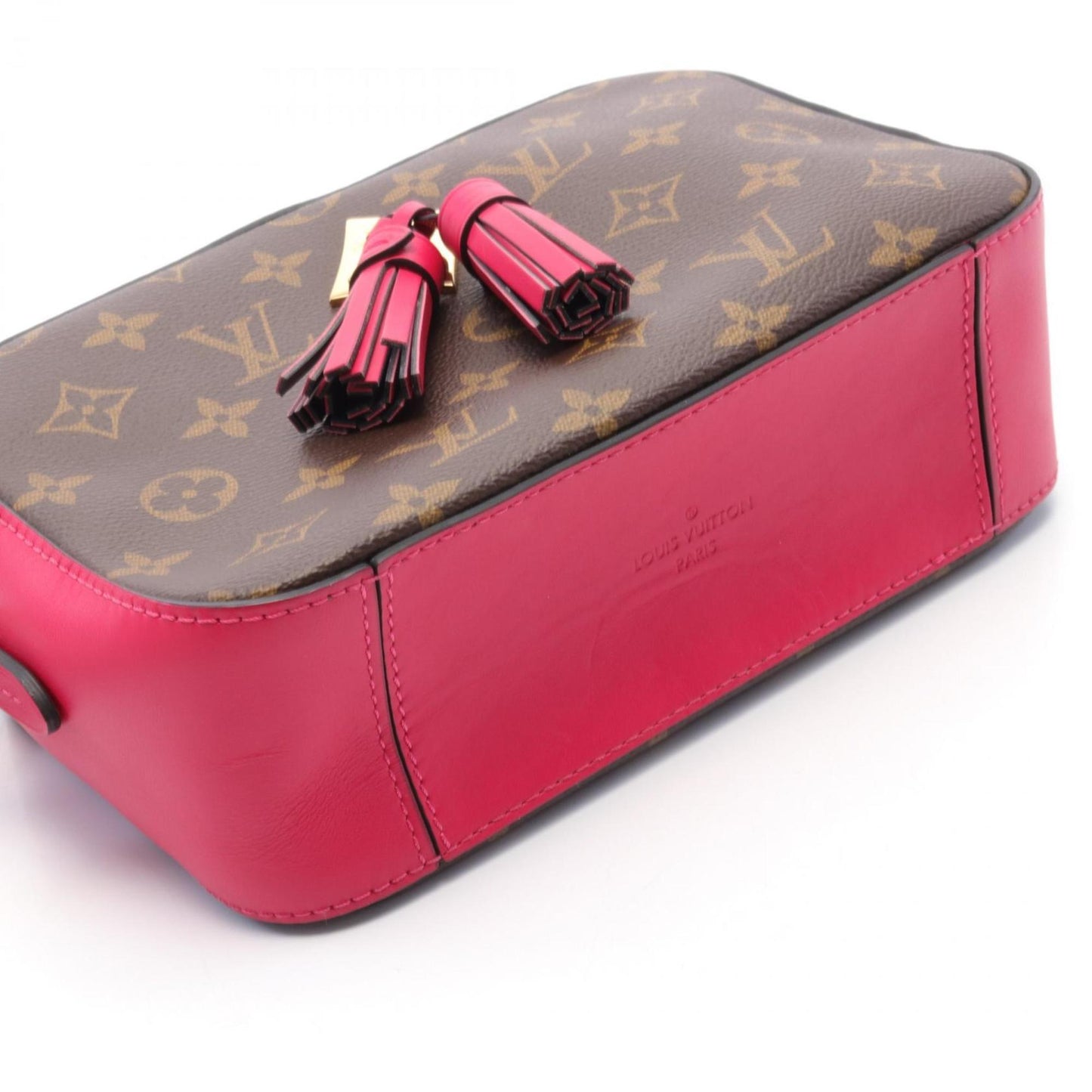 Louis Vuitton Brown Freesia Monogram Pink Coated Canvas Shoulder Bag