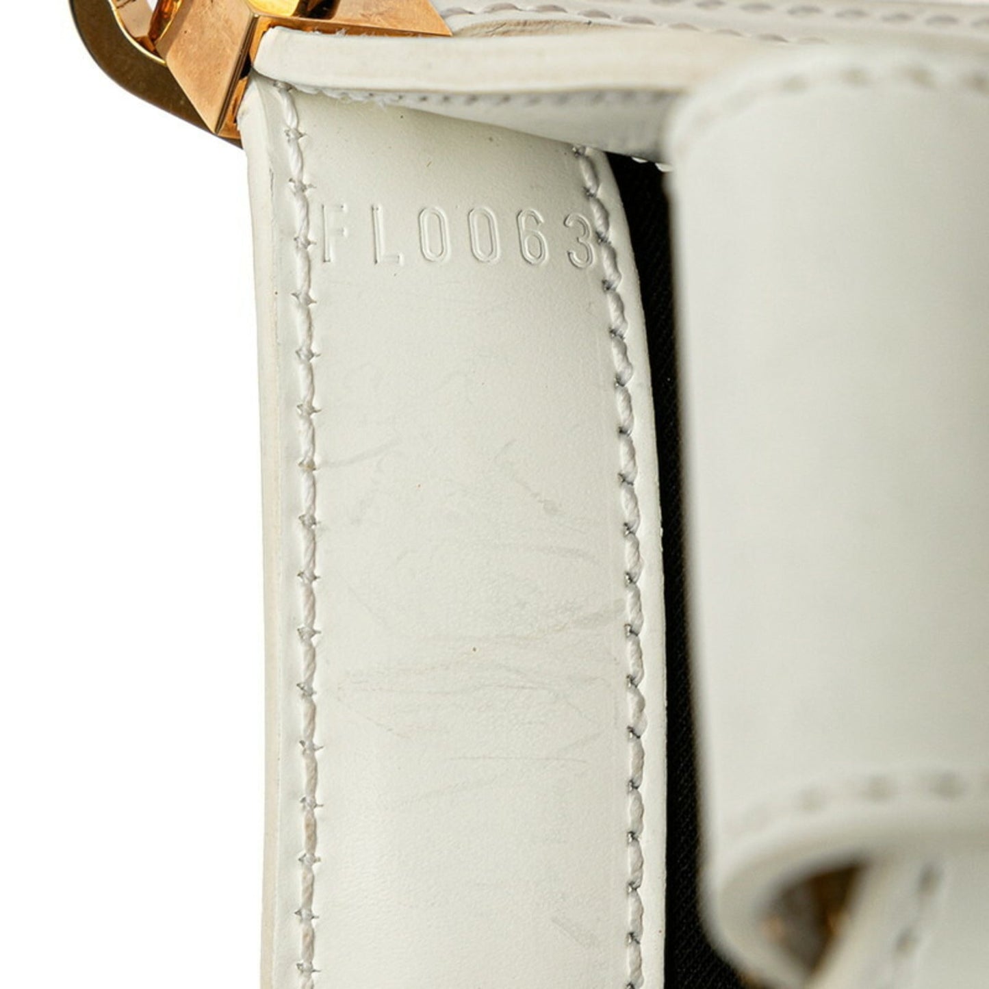 Louis Vuitton Epi Stretch White Leather Shoulder Bag