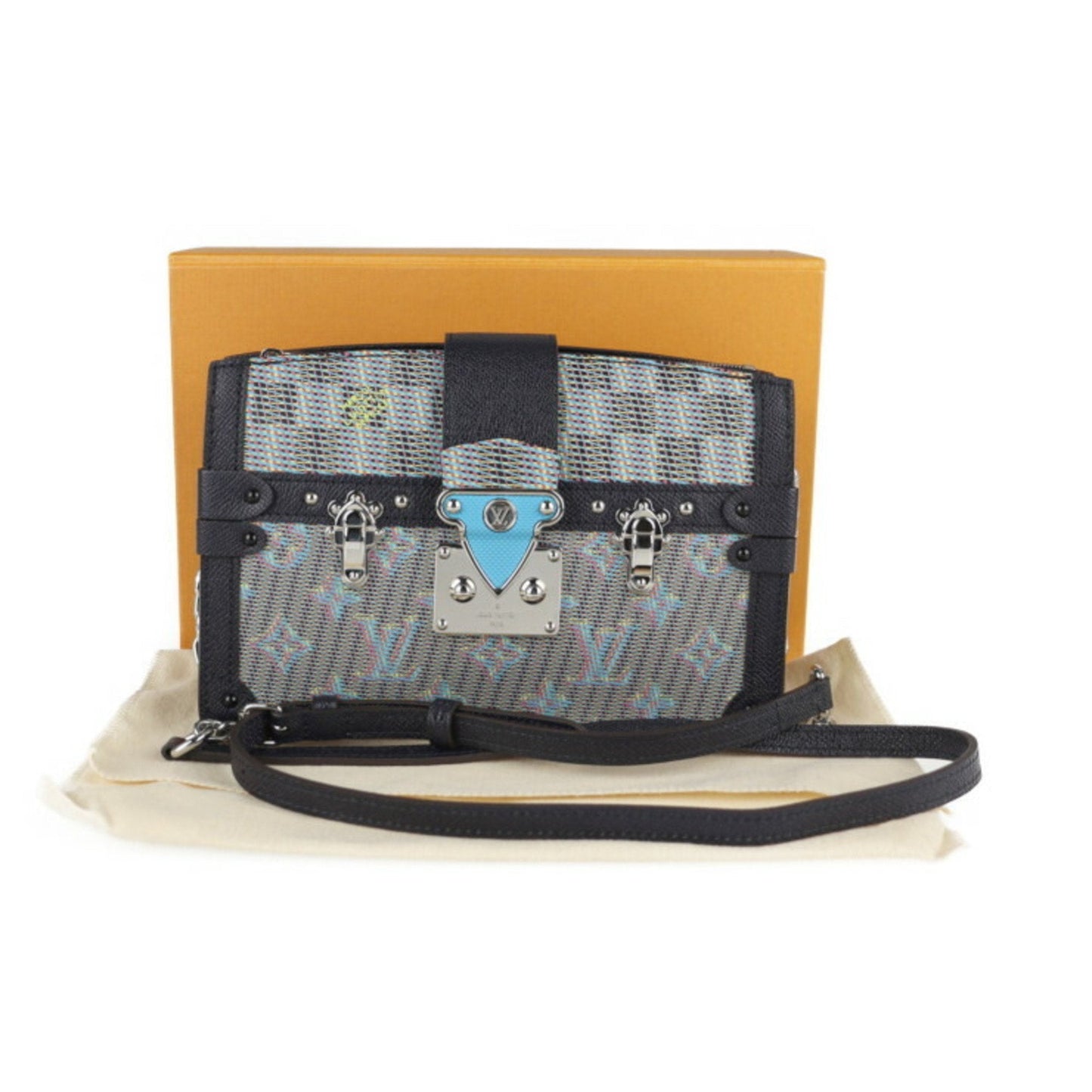 Louis Vuitton Blue Monogram Monogram Handbag Shopping Bag Shoulder Bag Tote Bag