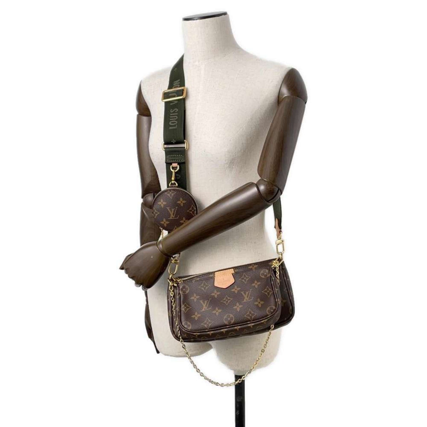 Louis Vuitton Monogram Khaki Monogram Pochette Shoulder Bag