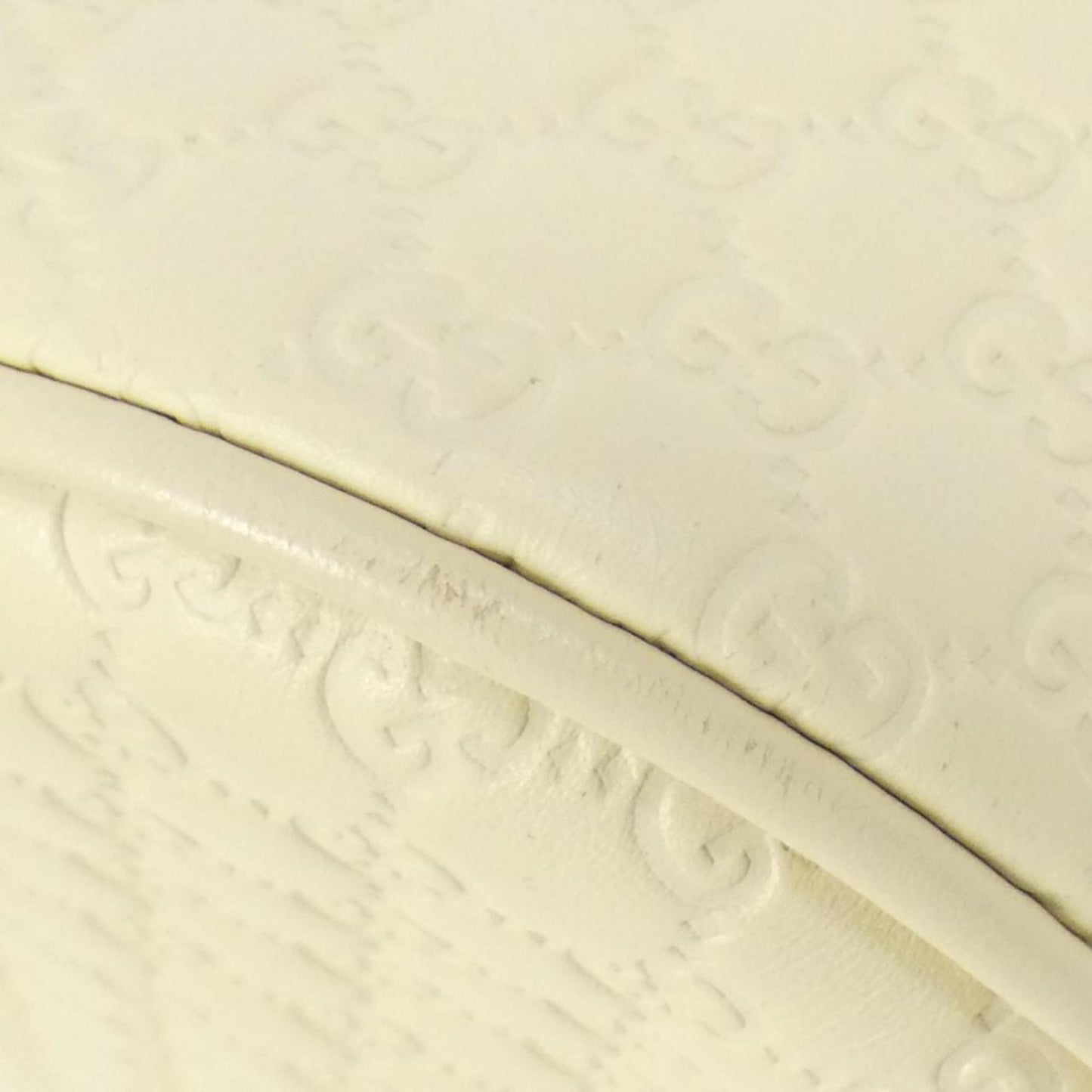 Gucci Ivory Micro Gg Leather Handbag