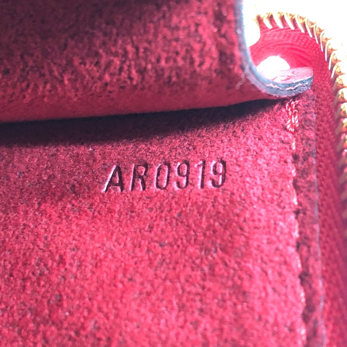 Louis Vuitton Red Leather Shoulder Bag