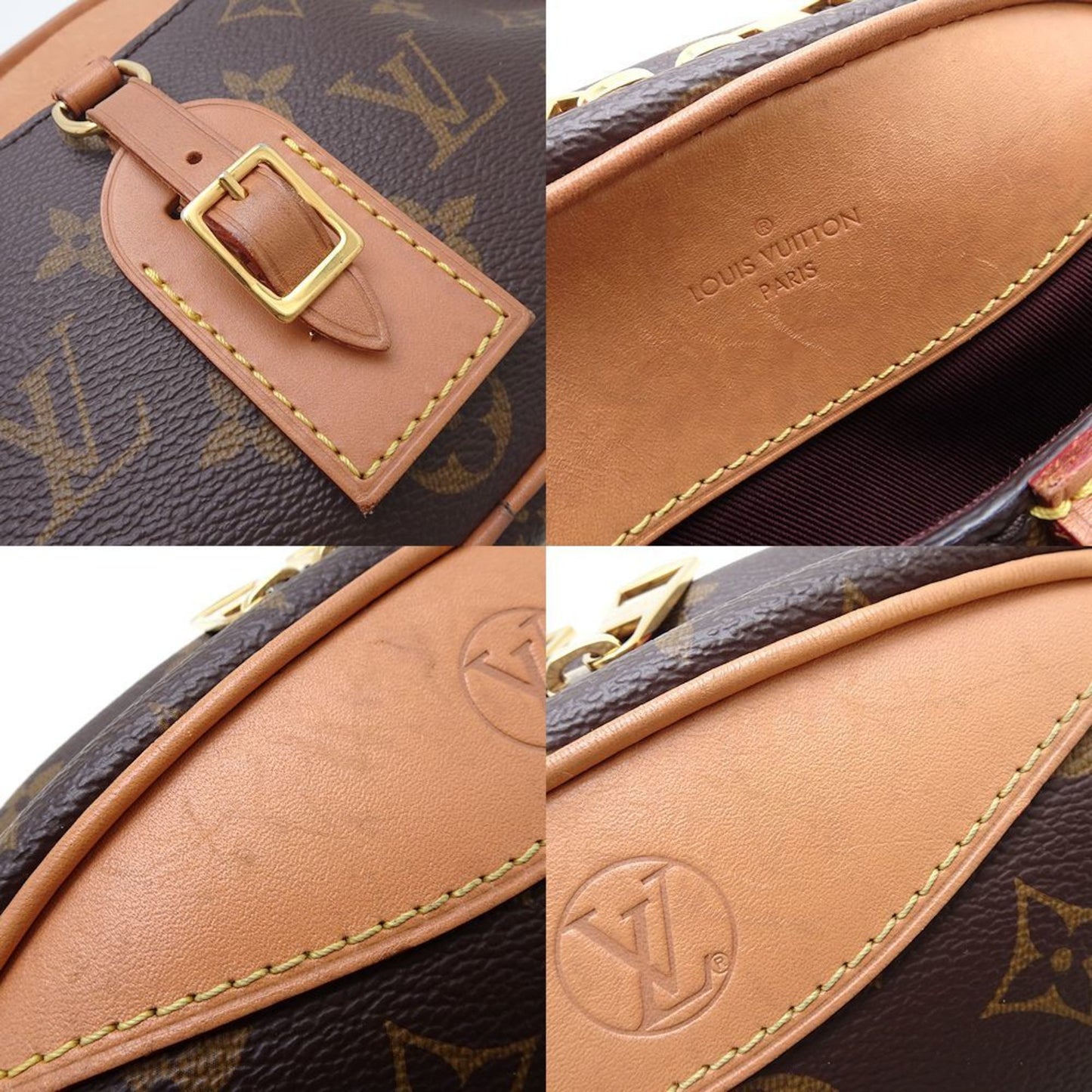 Louis Vuitton Brown Canvas Shoulder Bag