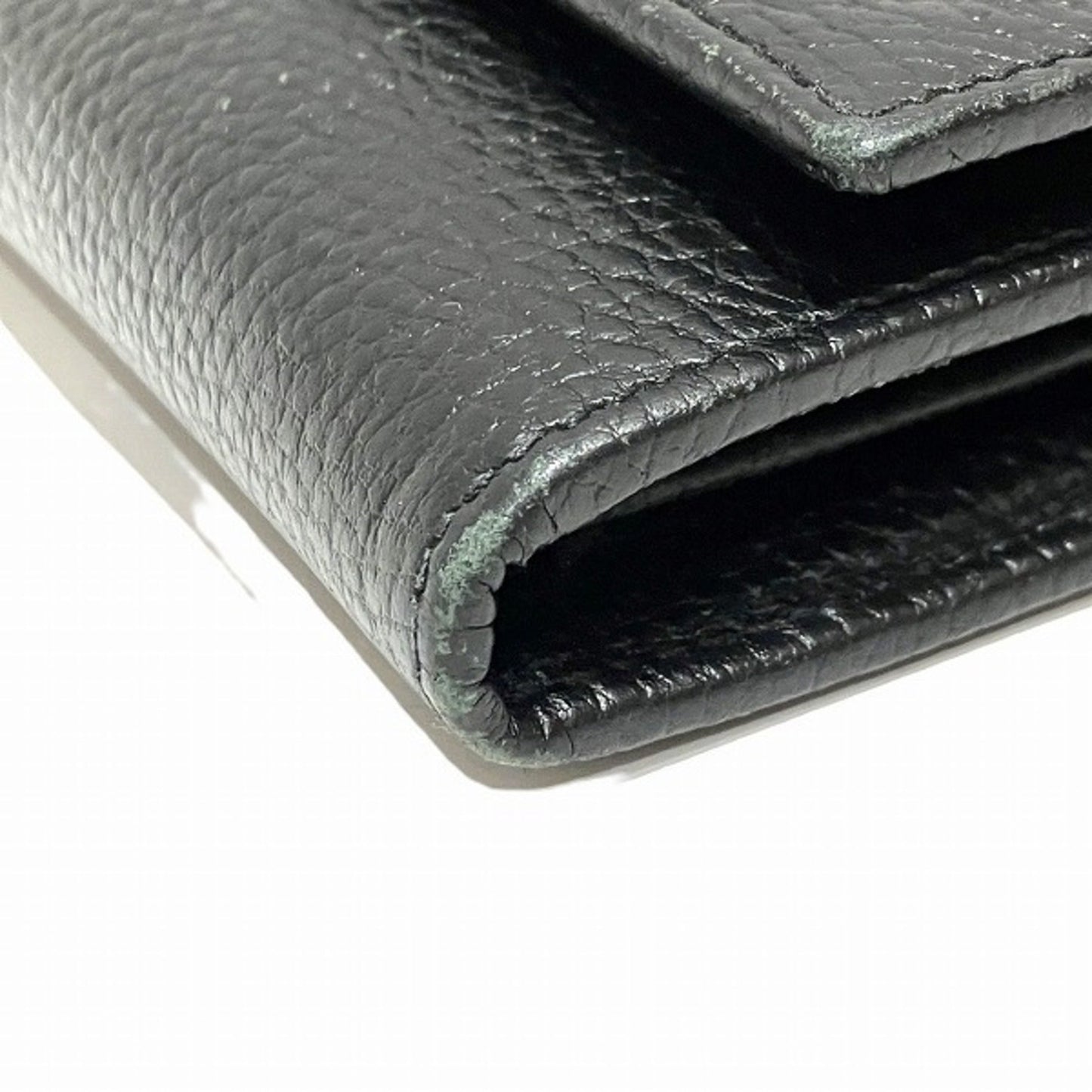 Gucci Black Leather Long Wallet (Bi-Fold)