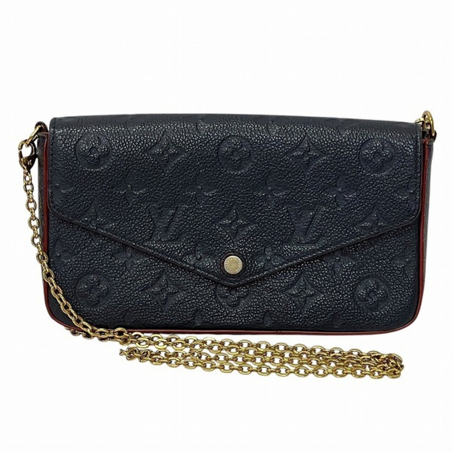 Louis Vuitton Monogram Empreinte Marine Rouge Navy Leather Shoulder Bag