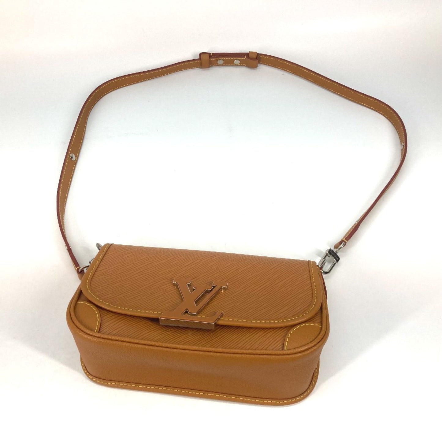 Louis Vuitton Beige Leather Shoulder Bag