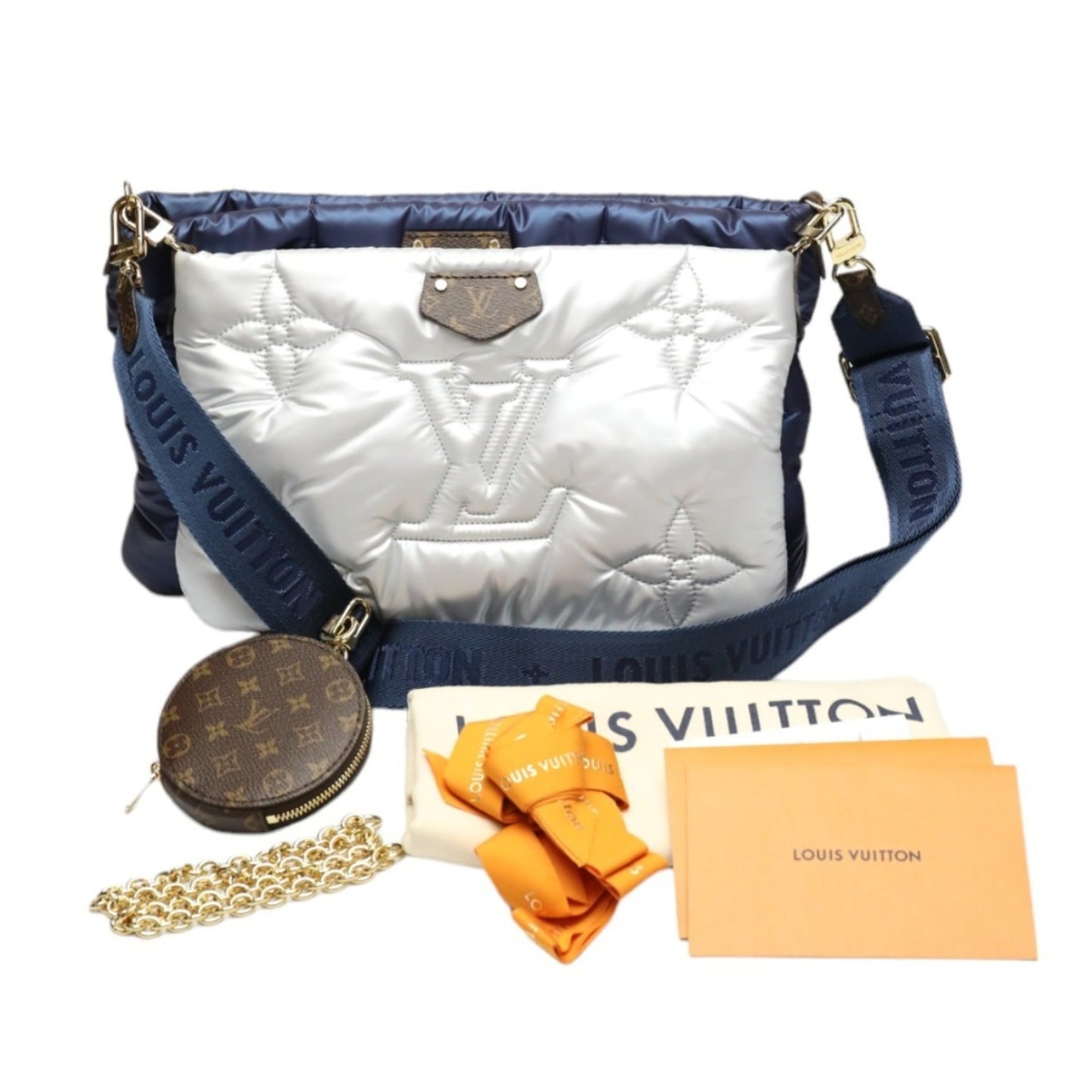Louis Vuitton Navy Pouch Shoulder Bag ()