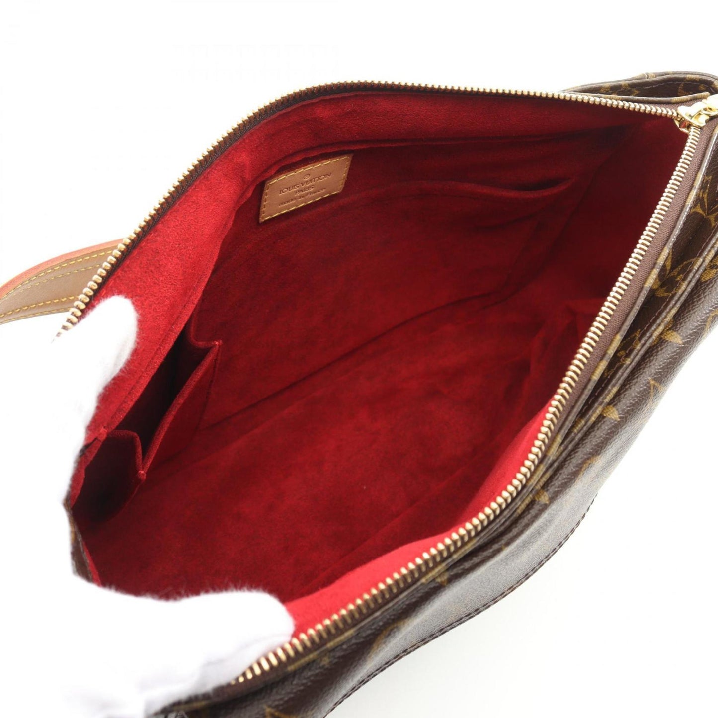Louis Vuitton Brown Monogram Leather Shoulder Bag