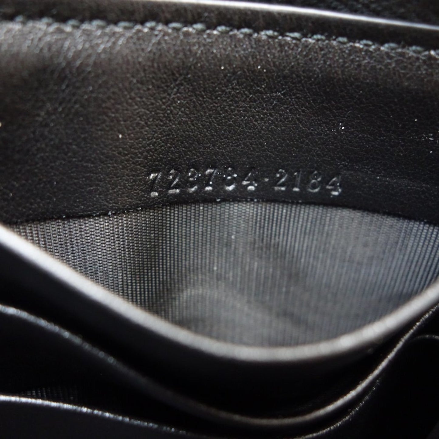 Gucci Black Leather Long Wallet (Bi-Fold)